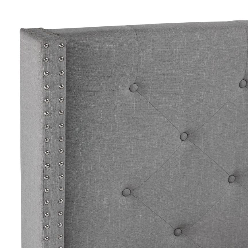 Audrey 3-Piece Queen Bed - Grey - Image 4