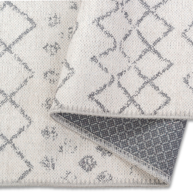 Aura Geometric Rug - 8' x 10' - Grey - Image 4