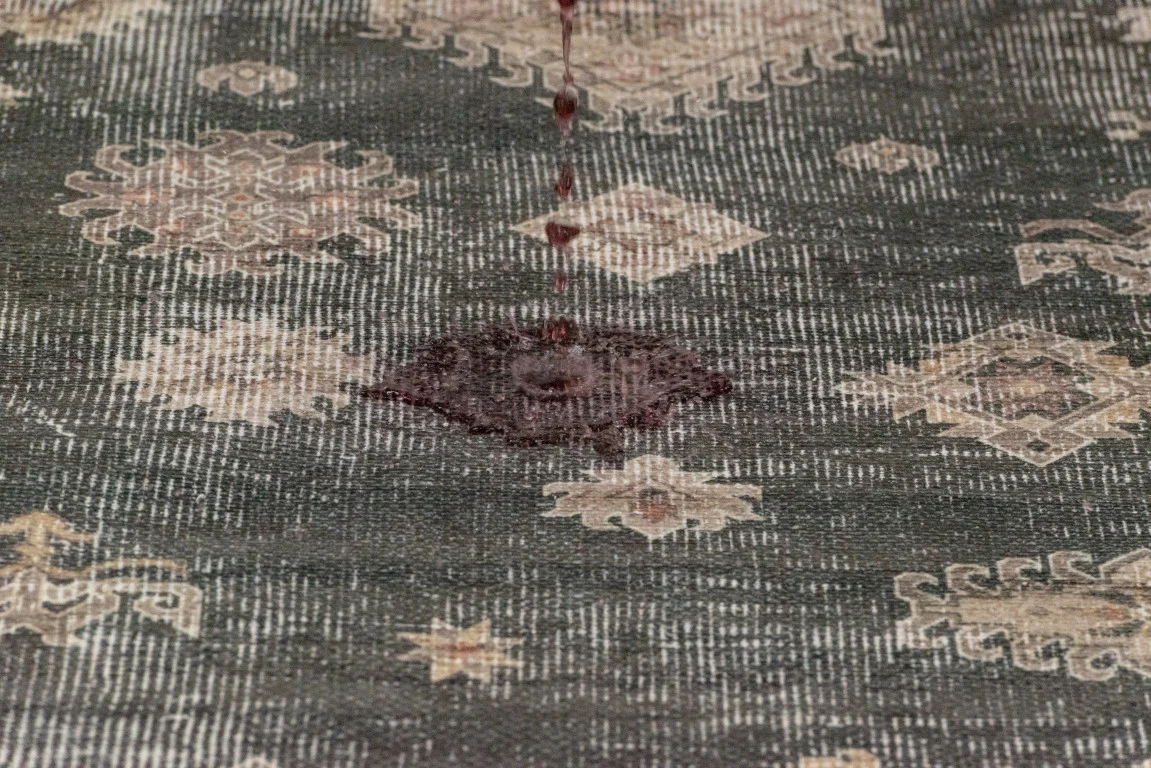 Aura Traditional Rug - 8' x 10' - Charcoal/Cream - Image 5