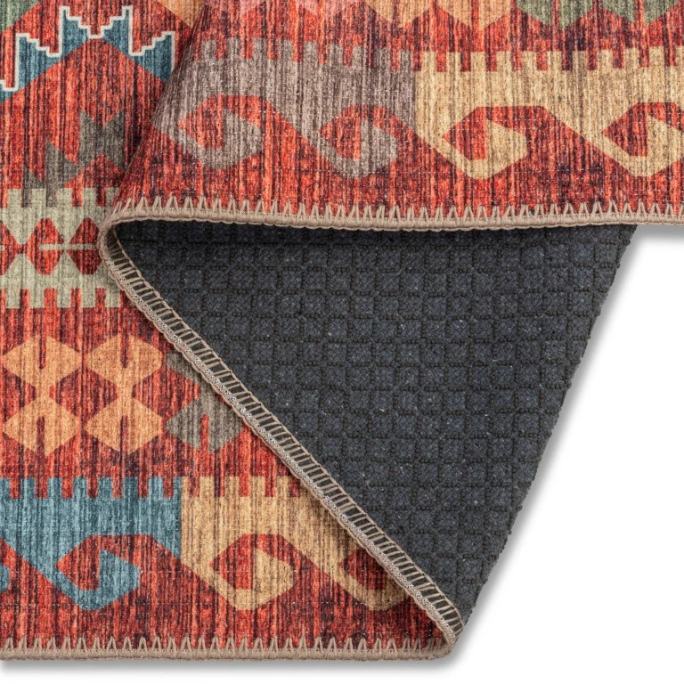 Aura Tribal Rug - 9' x 12' - Multi-Colour - Image 2