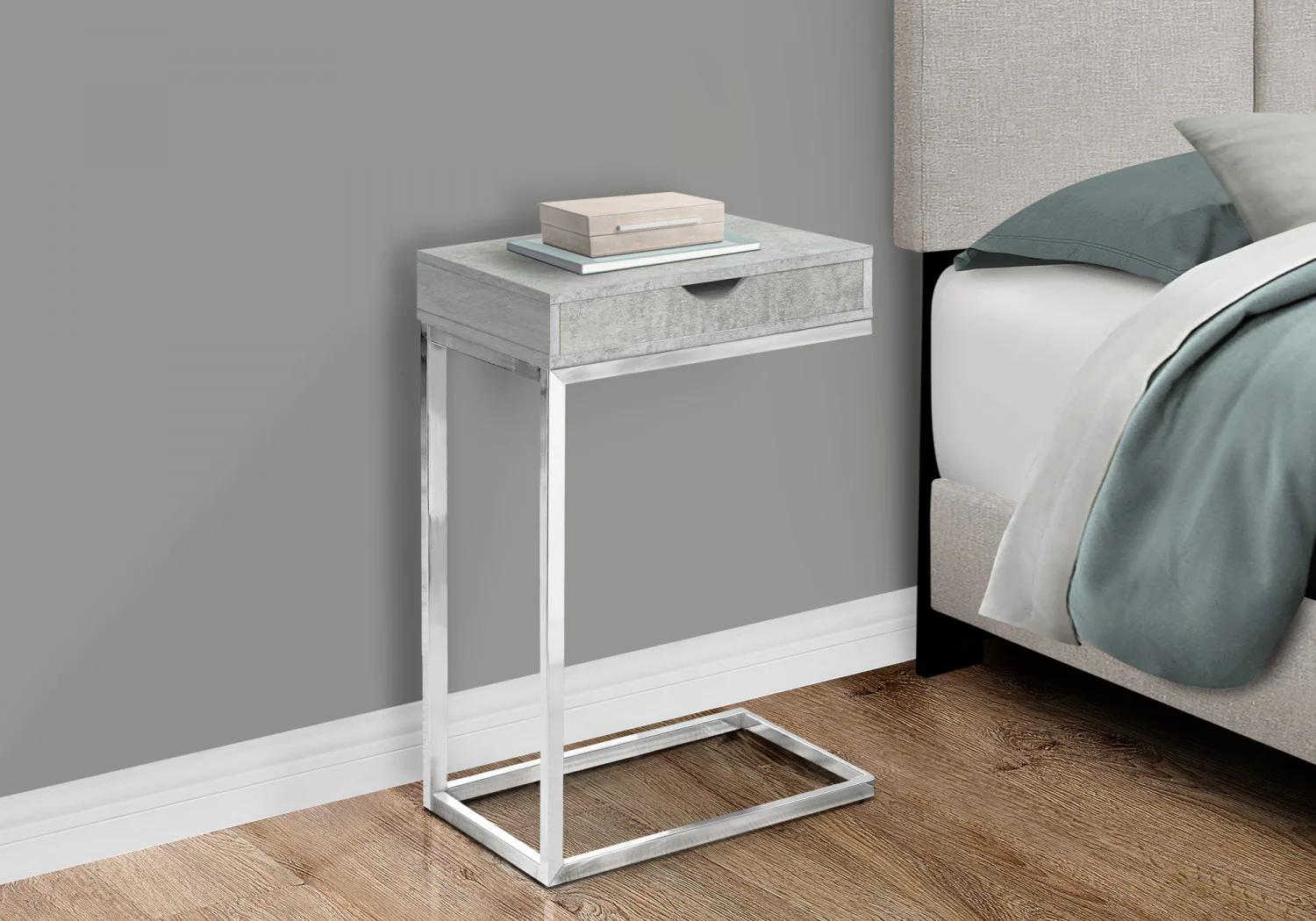 Auron Side Table - Grey - Image 6