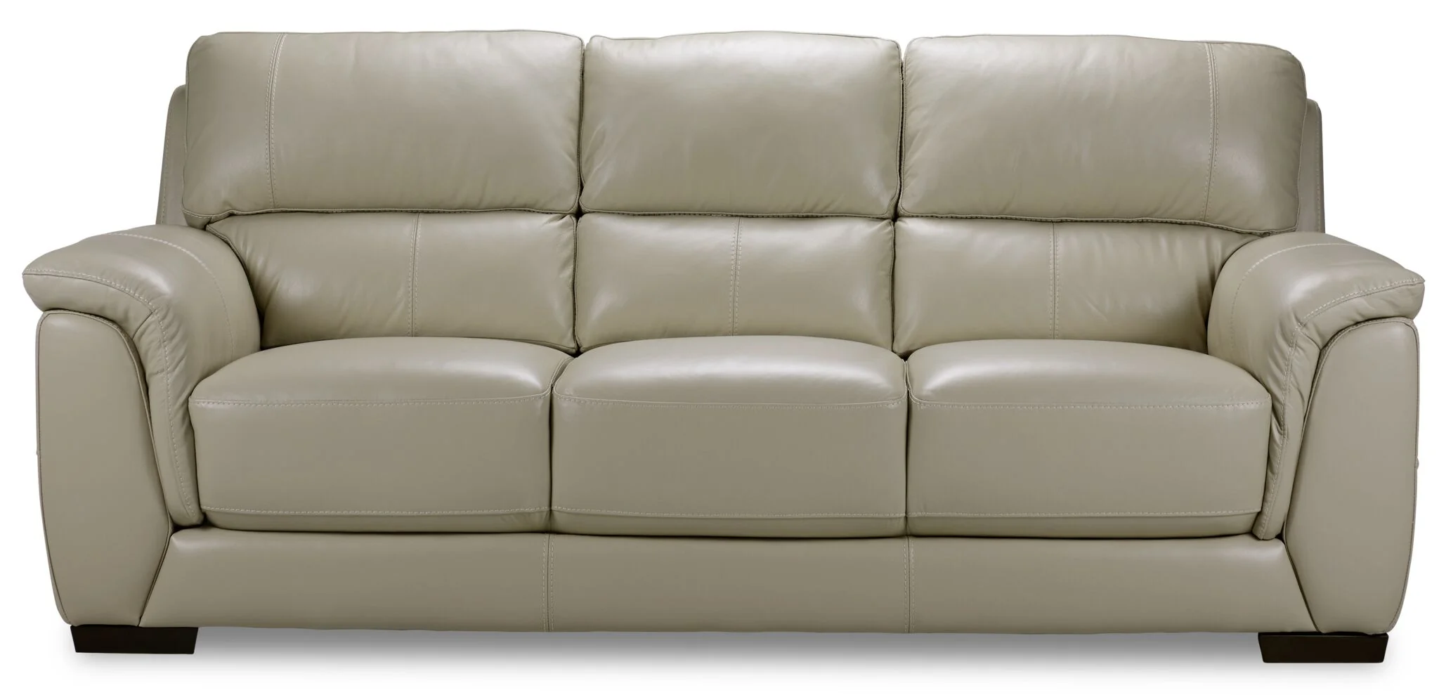 Avalon Leather Sofa - Oyster Grey Cream - Image 2