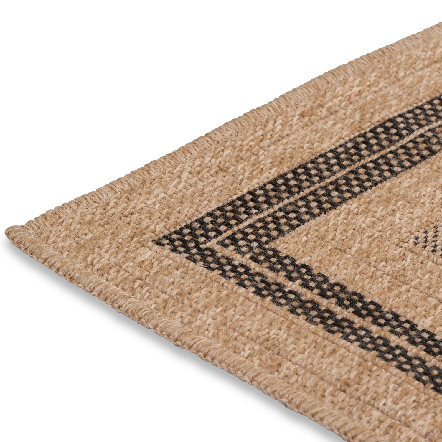 Avanos Bohemian Indoor/Outdoor Rug - 5' x 8' - Beige/Black - Image 4