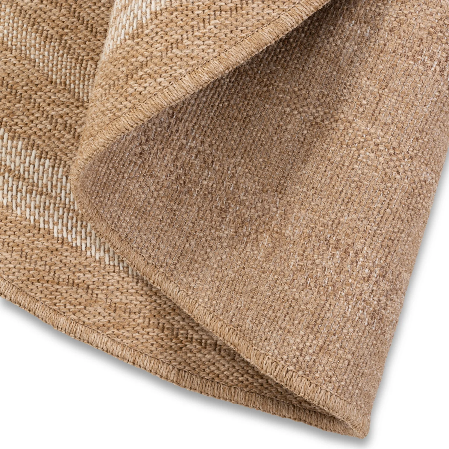 Avanos Circles Indoor/Outdoor Rug - 6ft Round - Beige/White - Image 2