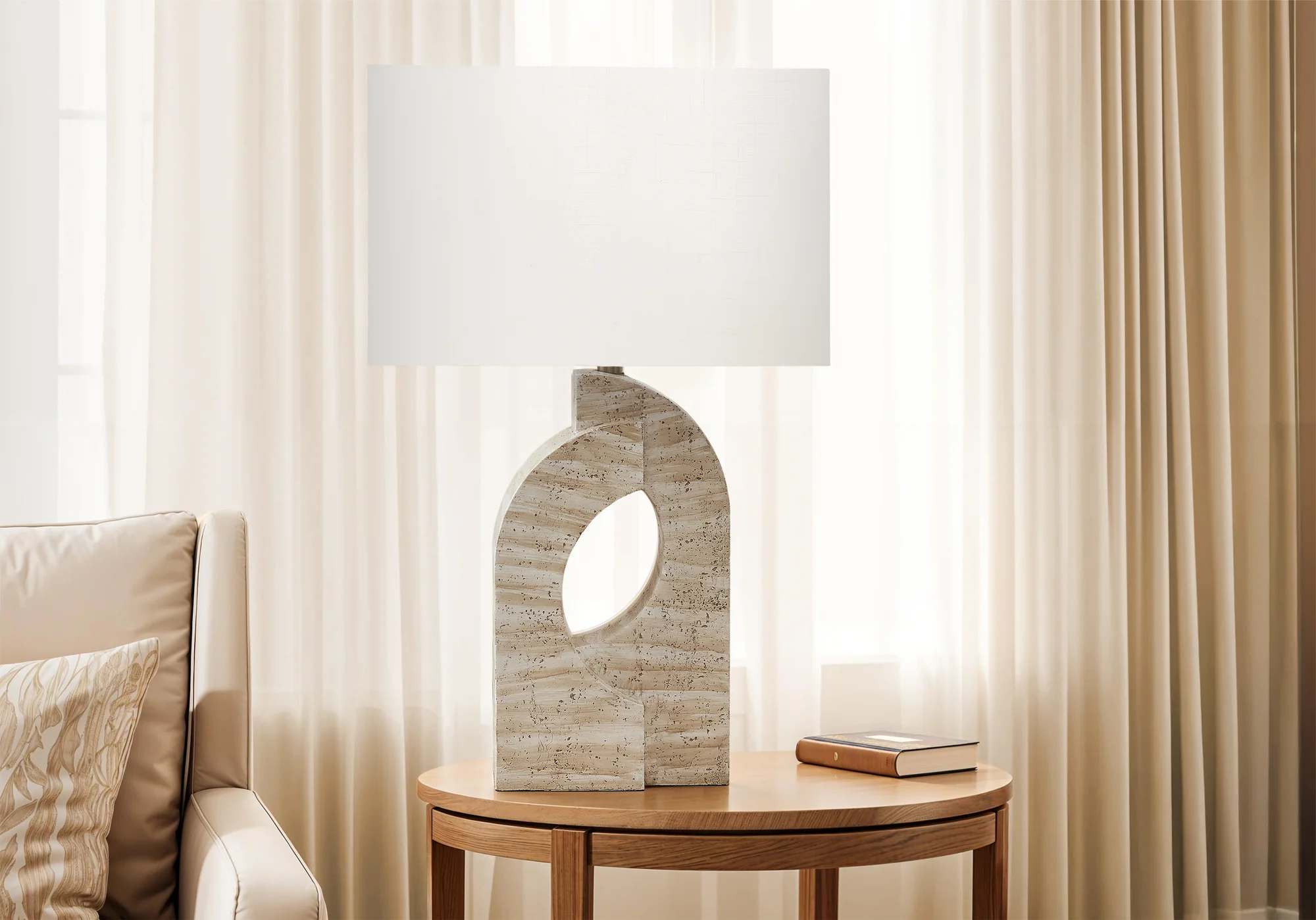 Axil Table Lamp - Beige - Image 2