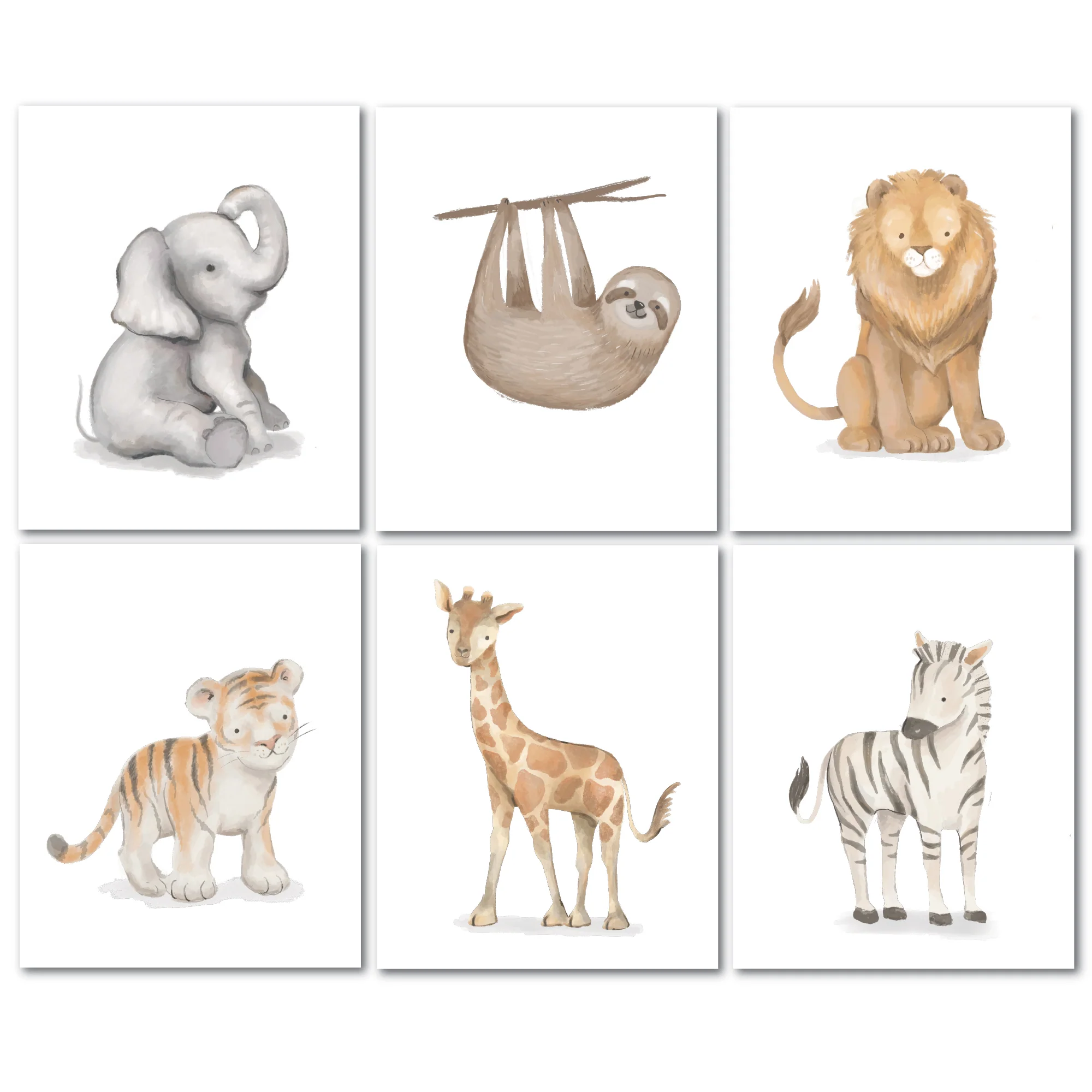Baby Jungle Unframed Wall Art - Image 2