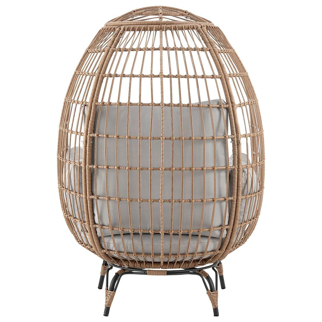 Baffin Indoor/Outdoor Egg Chair - Tan/Grey - Image 4