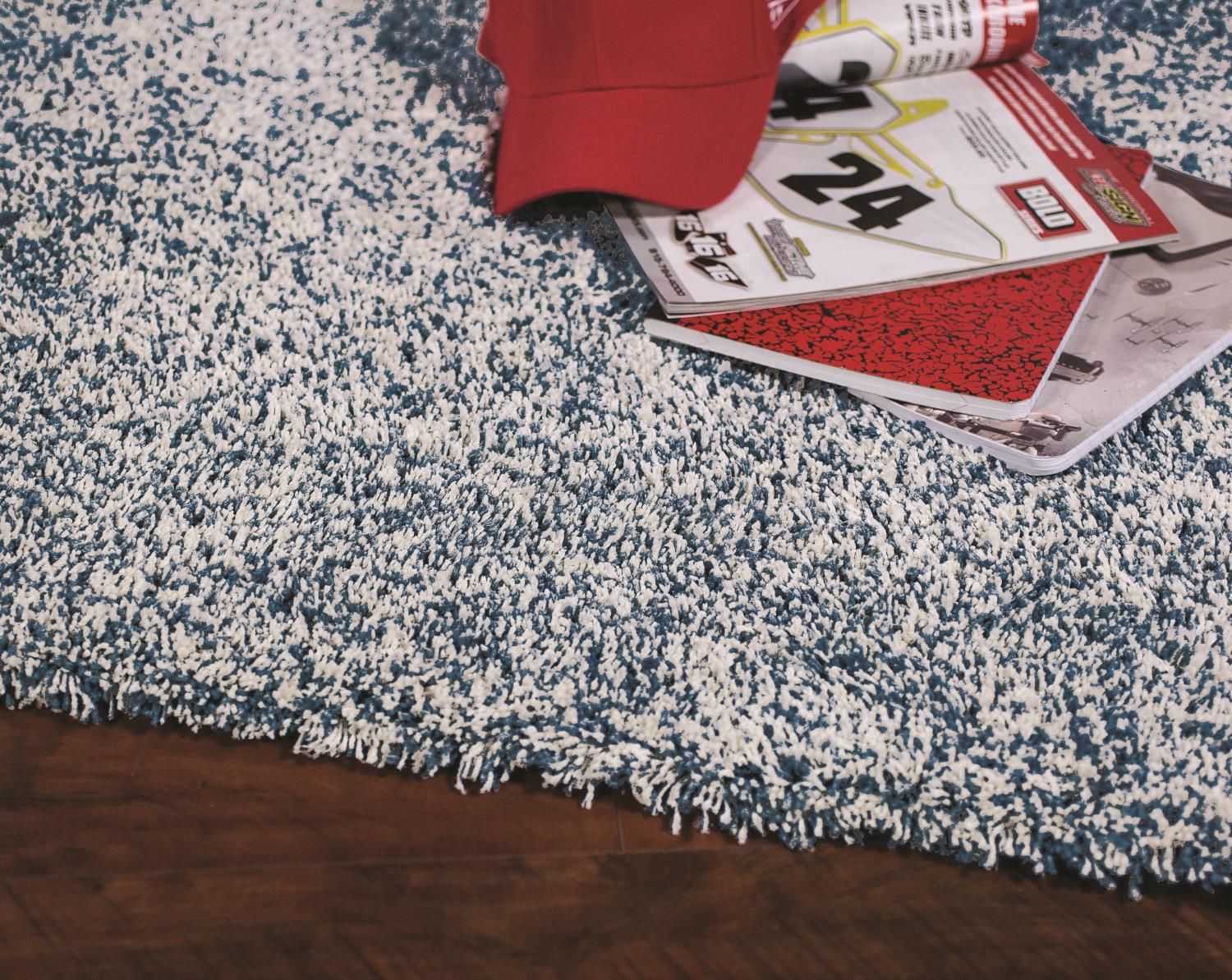 Bahia XXV 9' x 13' - Indigo/Ivory Heather Area Rug - Image 2