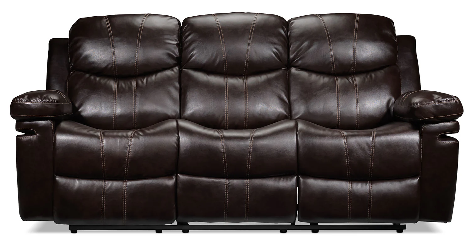 Barcelona Reclining Sofa - Brown - Image 3
