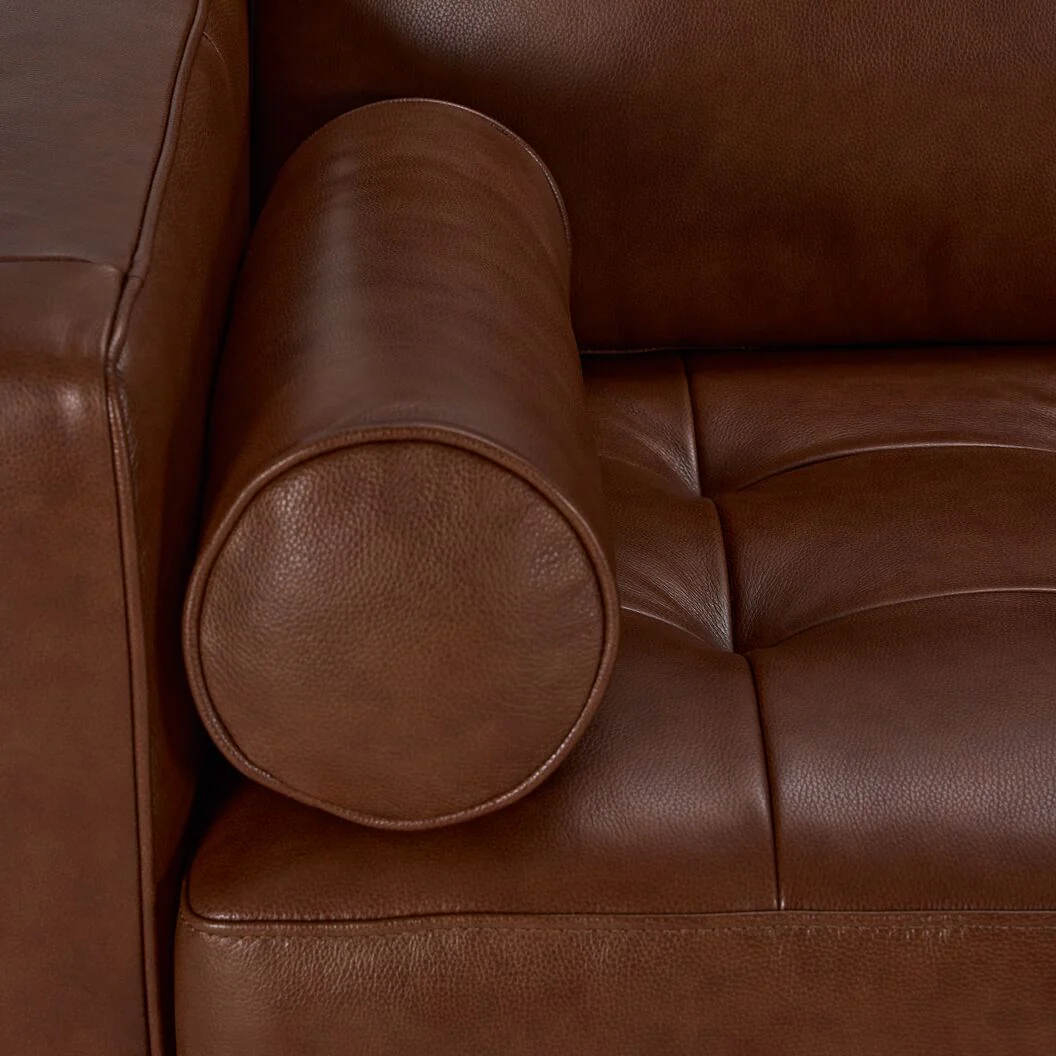 Bari Leather Sofa - Cobblestone - Image 4