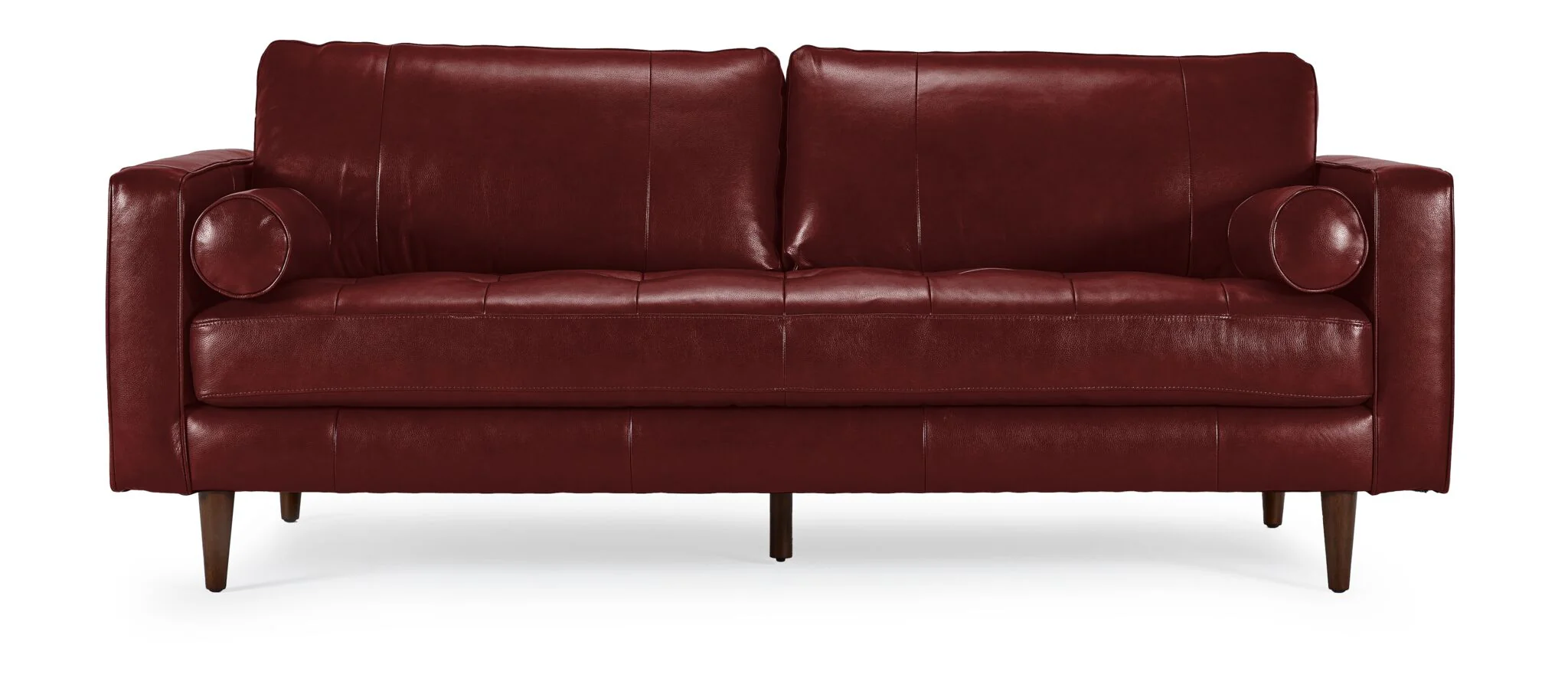 Bari Leather Sofa - Fire - Image 2