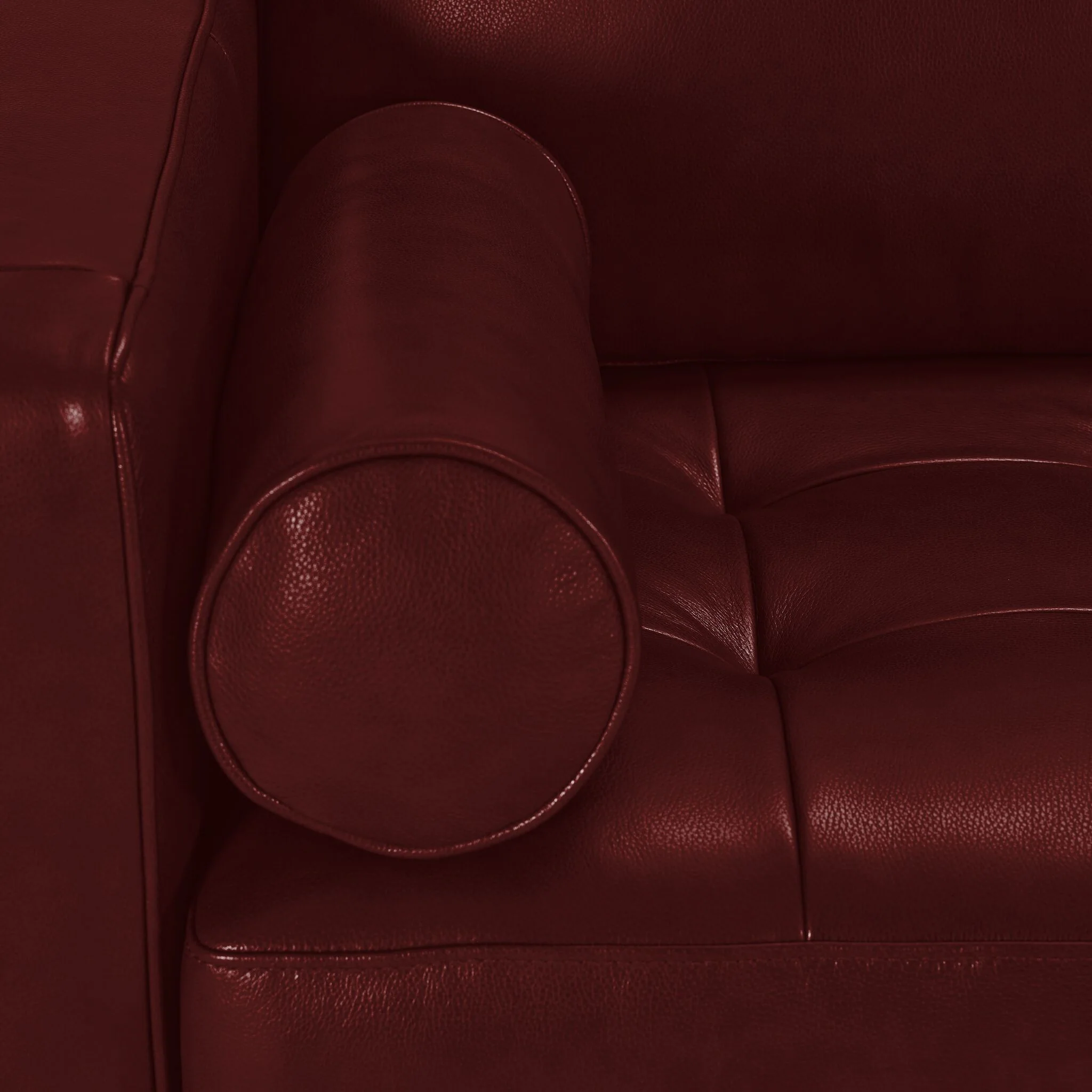 Bari Leather Sofa - Fire - Image 3
