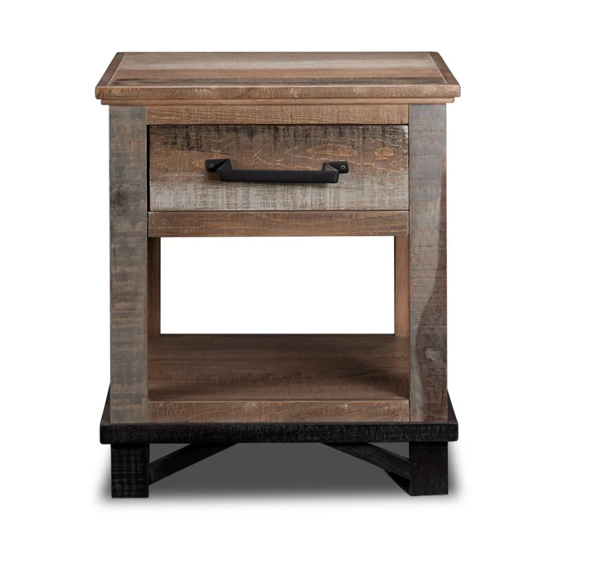Baron End Table - Barnwood - Image 3