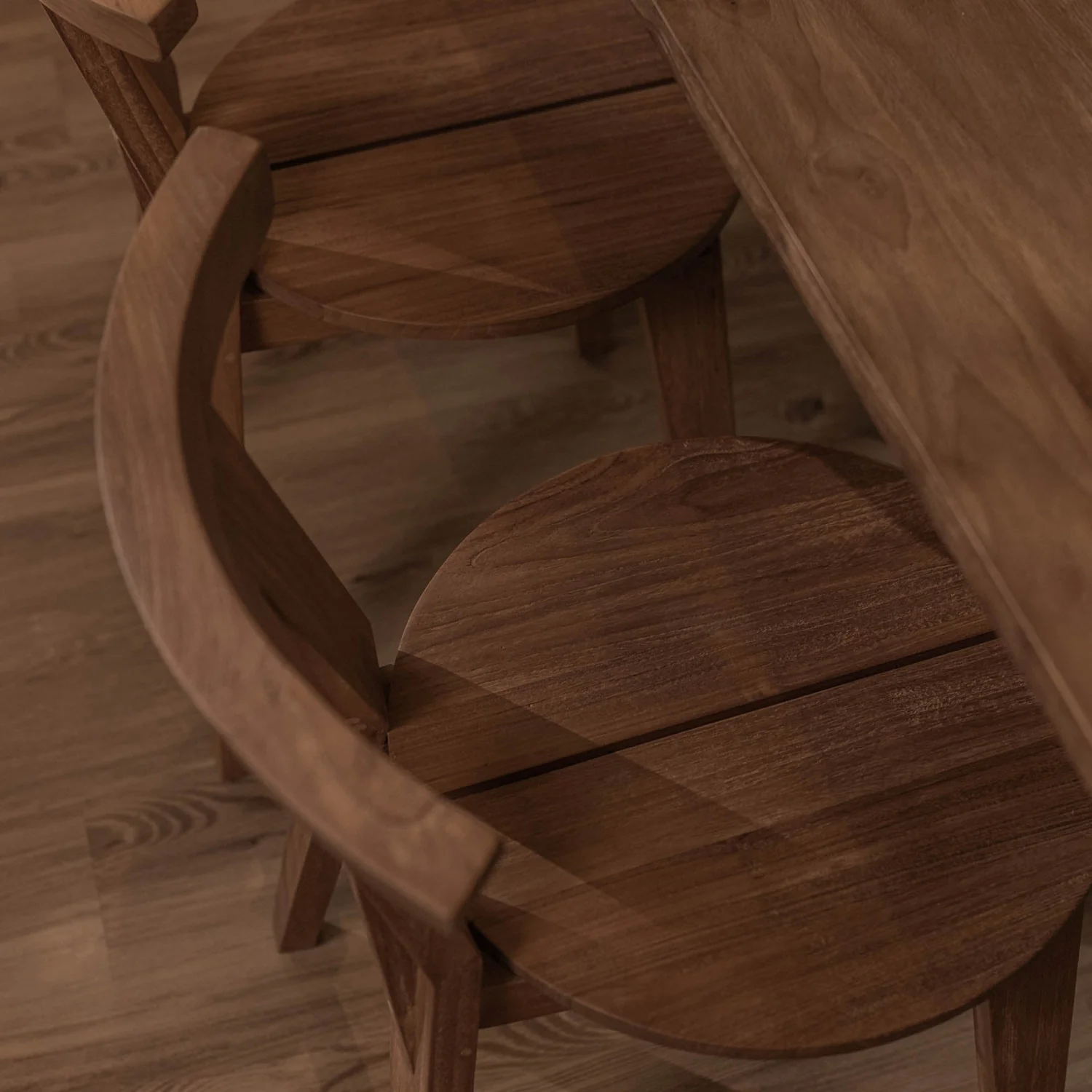 Bayan Artisan Buffalo Dining Chair - Brown - Image 4
