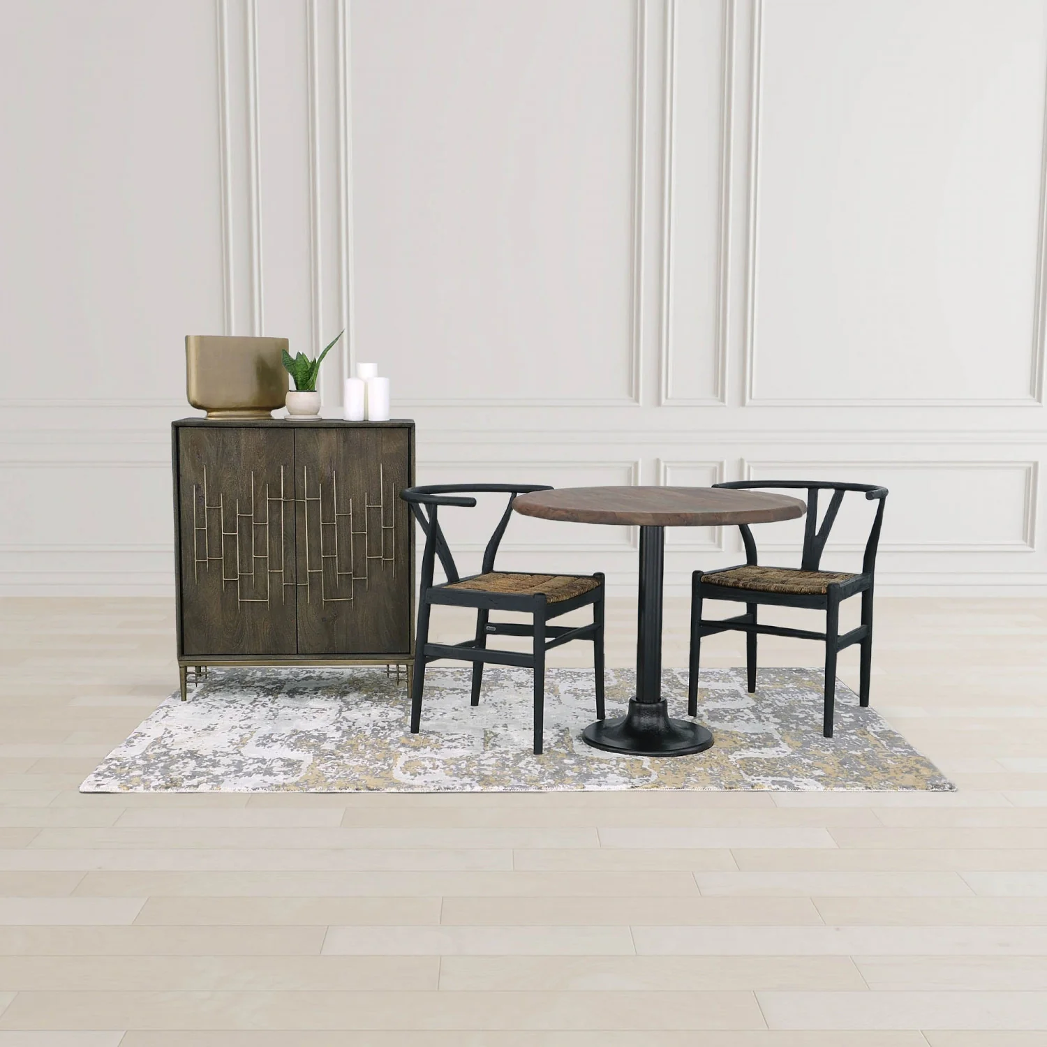 Bayan Caterpillar Twin Chair - Charcoal - Image 8
