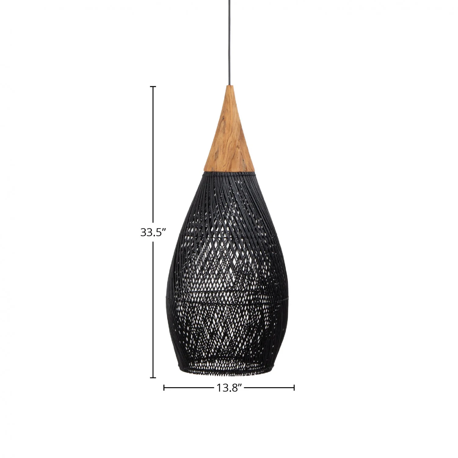 Bayan Horn Pendant Large - Black - Image 12