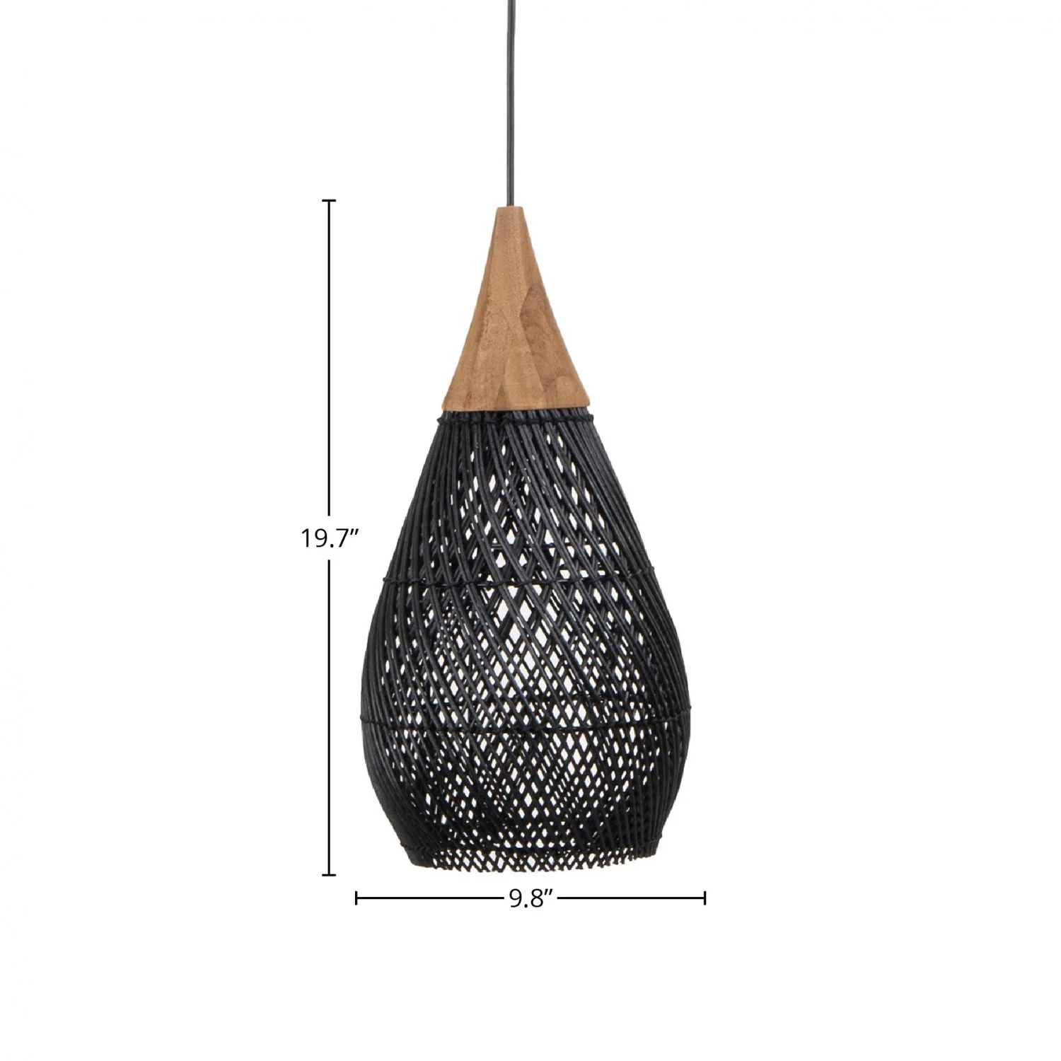 Bayan Horn Pendant Small - Black - Image 7