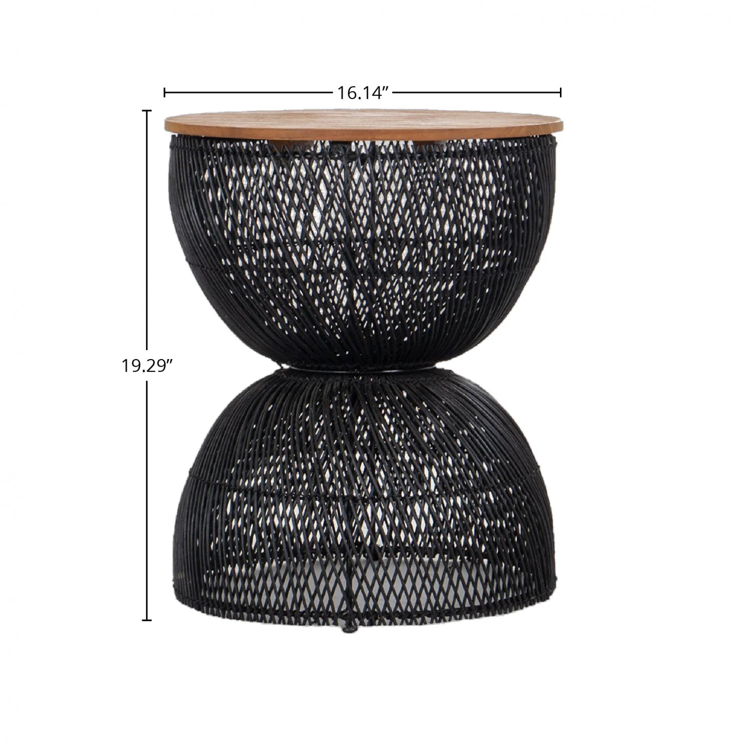 Bayan Wave Side Table - Black - Image 11