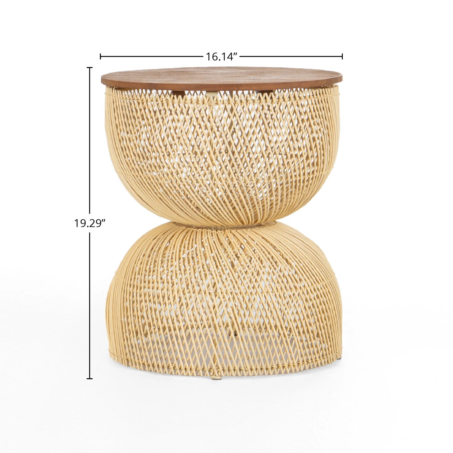 Bayan Wave Side Table - Natural - Image 8
