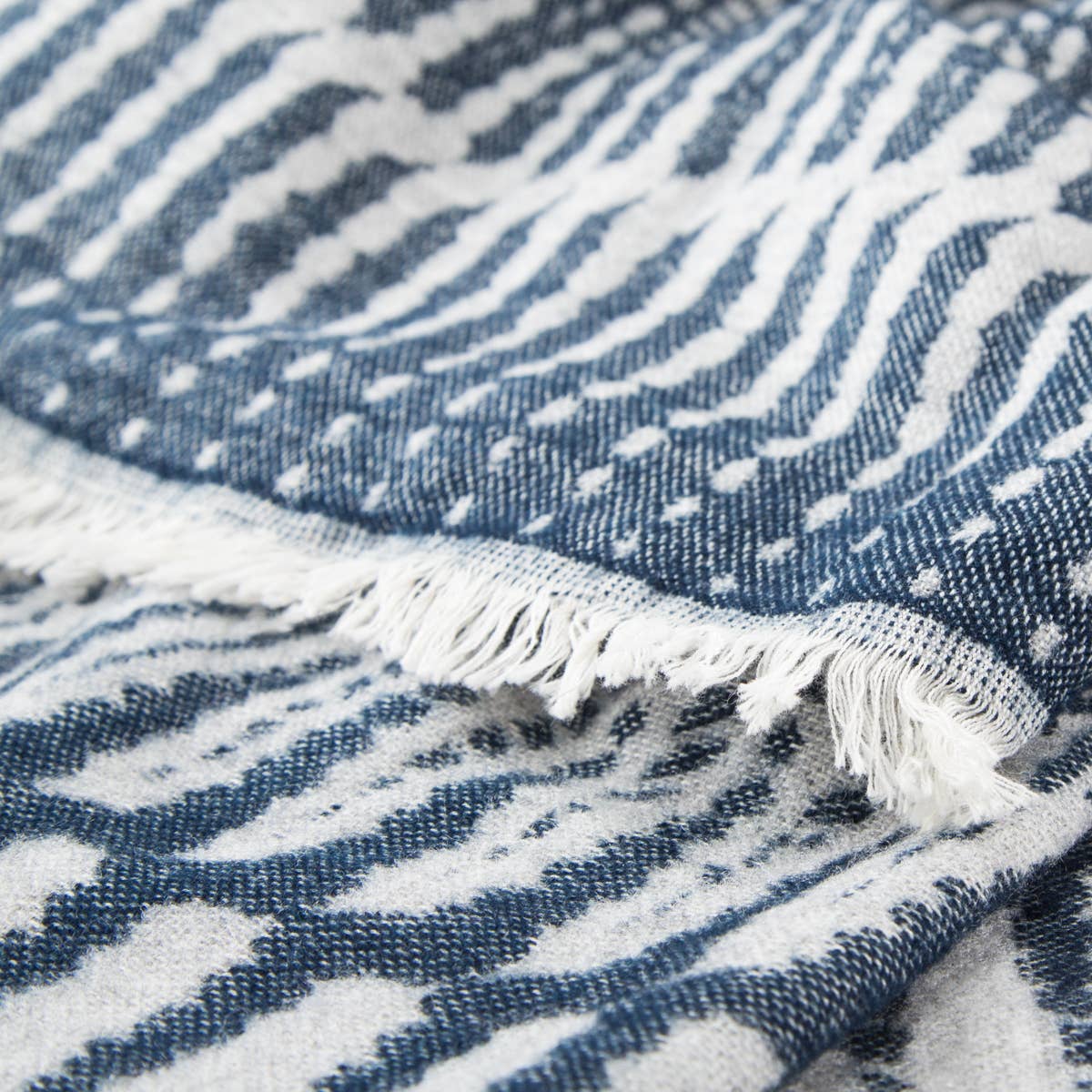 Baycrest Throw - Vaporous Grey /Dress Blues - Image 2