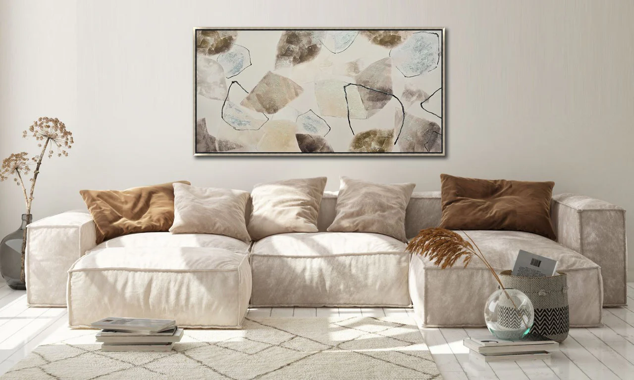 Beach Glass Wall Art - Light Brown - 57 X 29 - Image 2