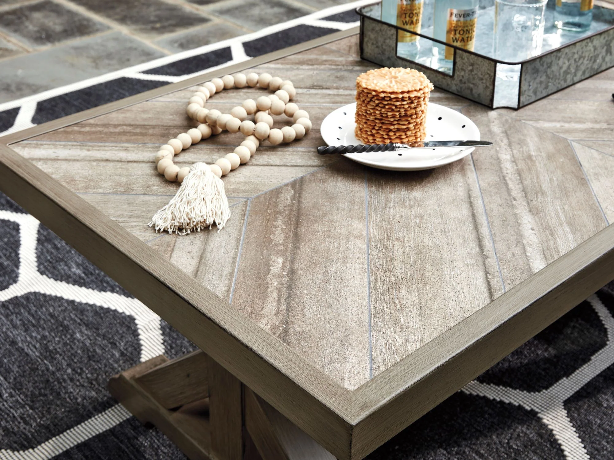 Beachcroft - Outdoor Coffee Table - Brown - Image 3