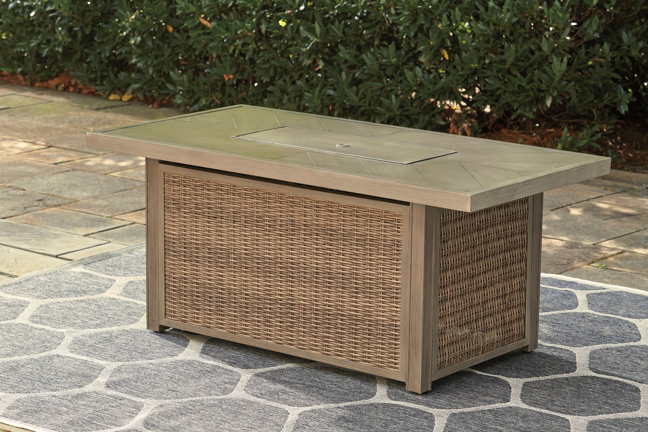 Beachcroft - Outdoor Fire Pit Table - Brown - Image 4