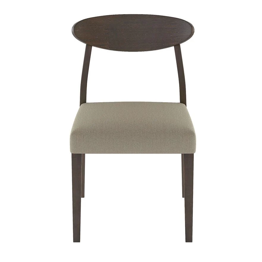 Beane Dining Chair - Walnut, Beige-Grey - Image 3