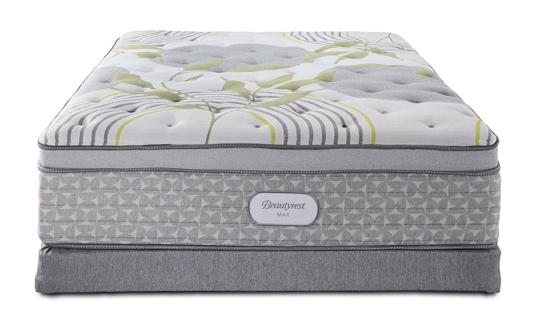Beautyrest Max Amber Euro Top Plush Twin Mattress and Low Profile Boxspring Set - Image 2