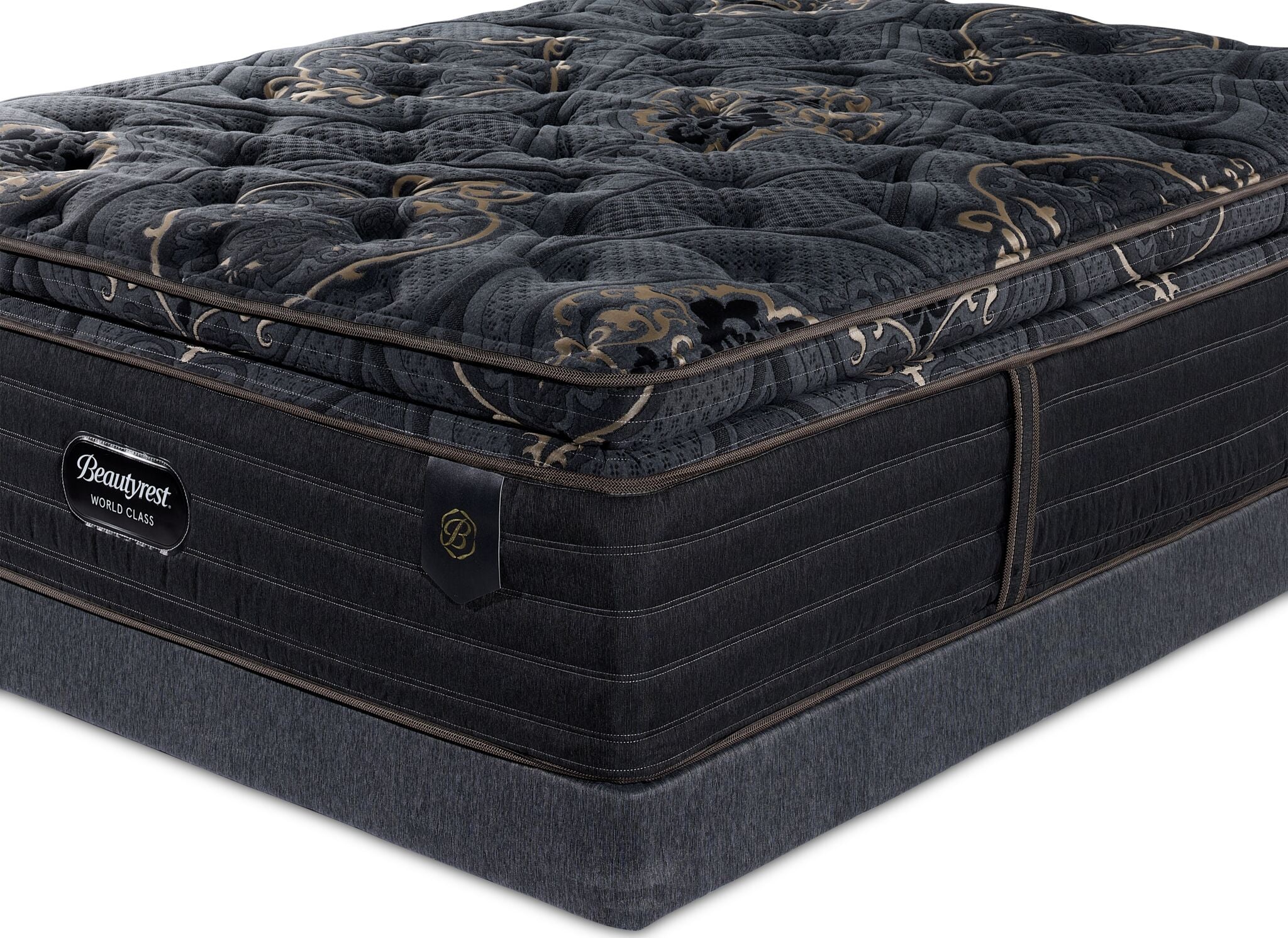Beautyrest World Class Empress Luxury Firm Queen Mattress and Low Profile Boxspring Set - Image 3