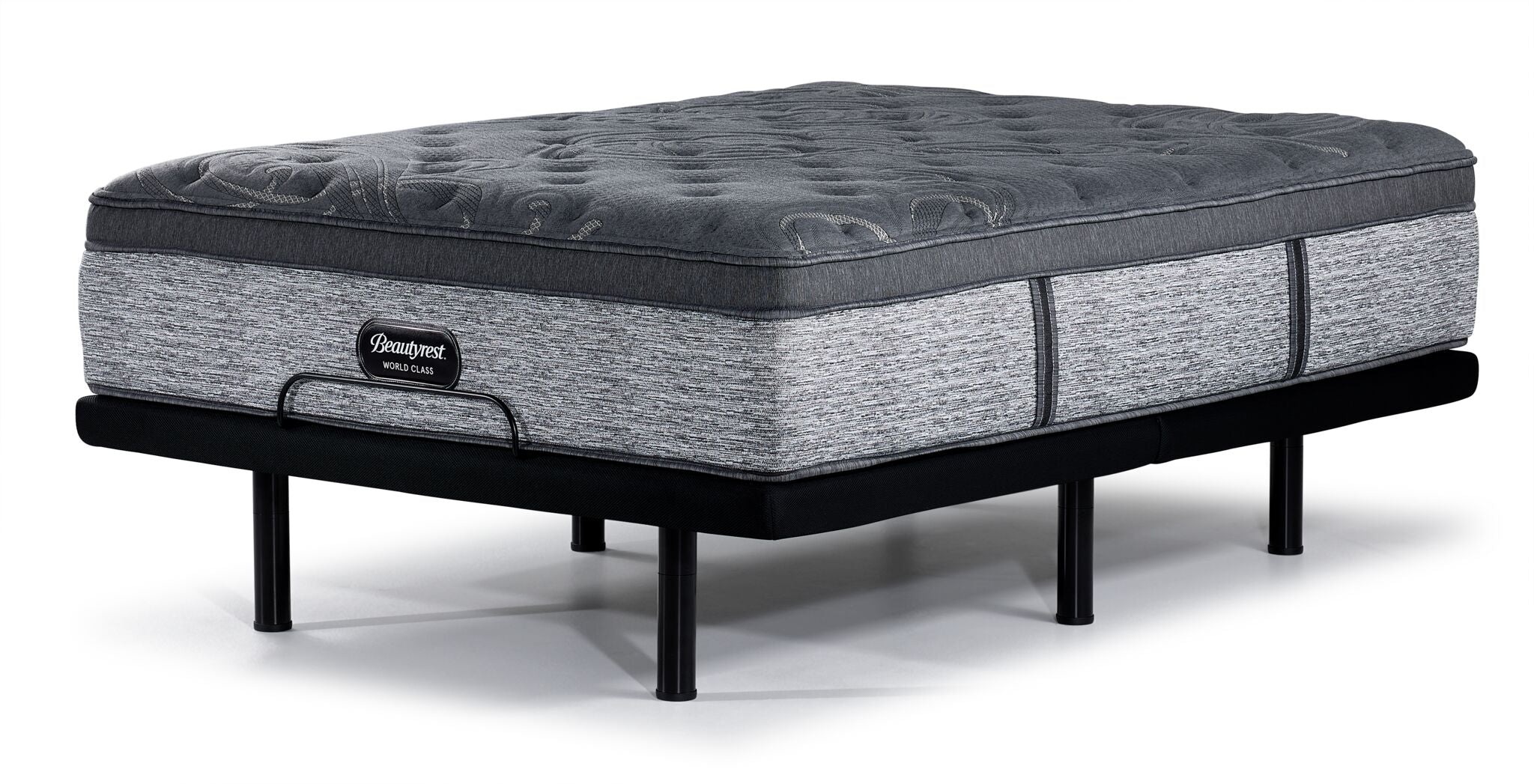 Beautyrest World Class Grandeur 2.0 Plush Queen Mattress and L2 Motion Pro Adjustable Base - Image 2