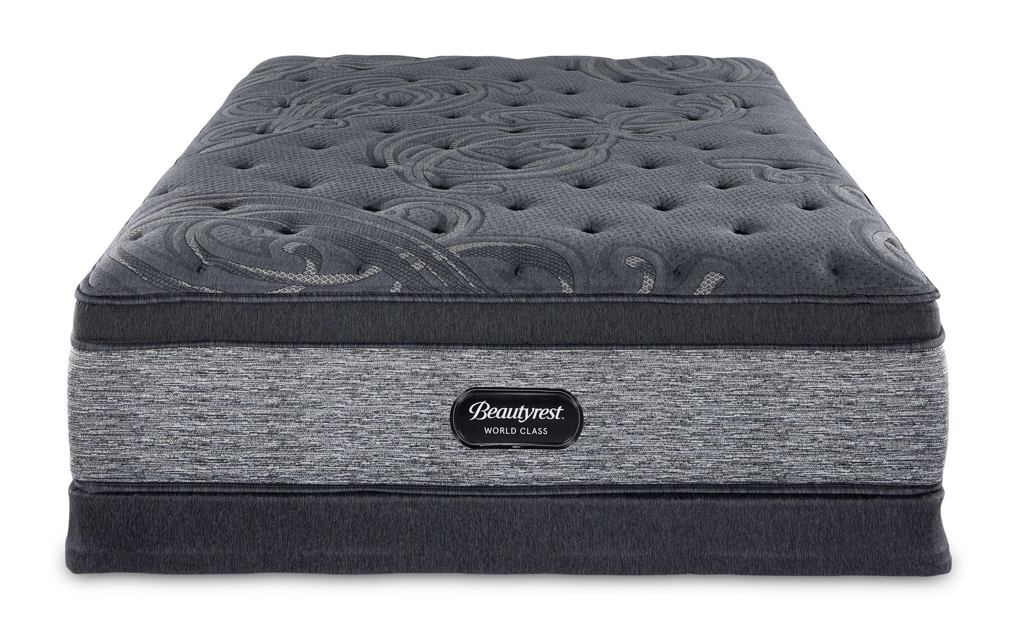 Beautyrest World Class Grandeur 2.0 Plush Queen Mattress and Low Profile Boxspring Set - Image 2