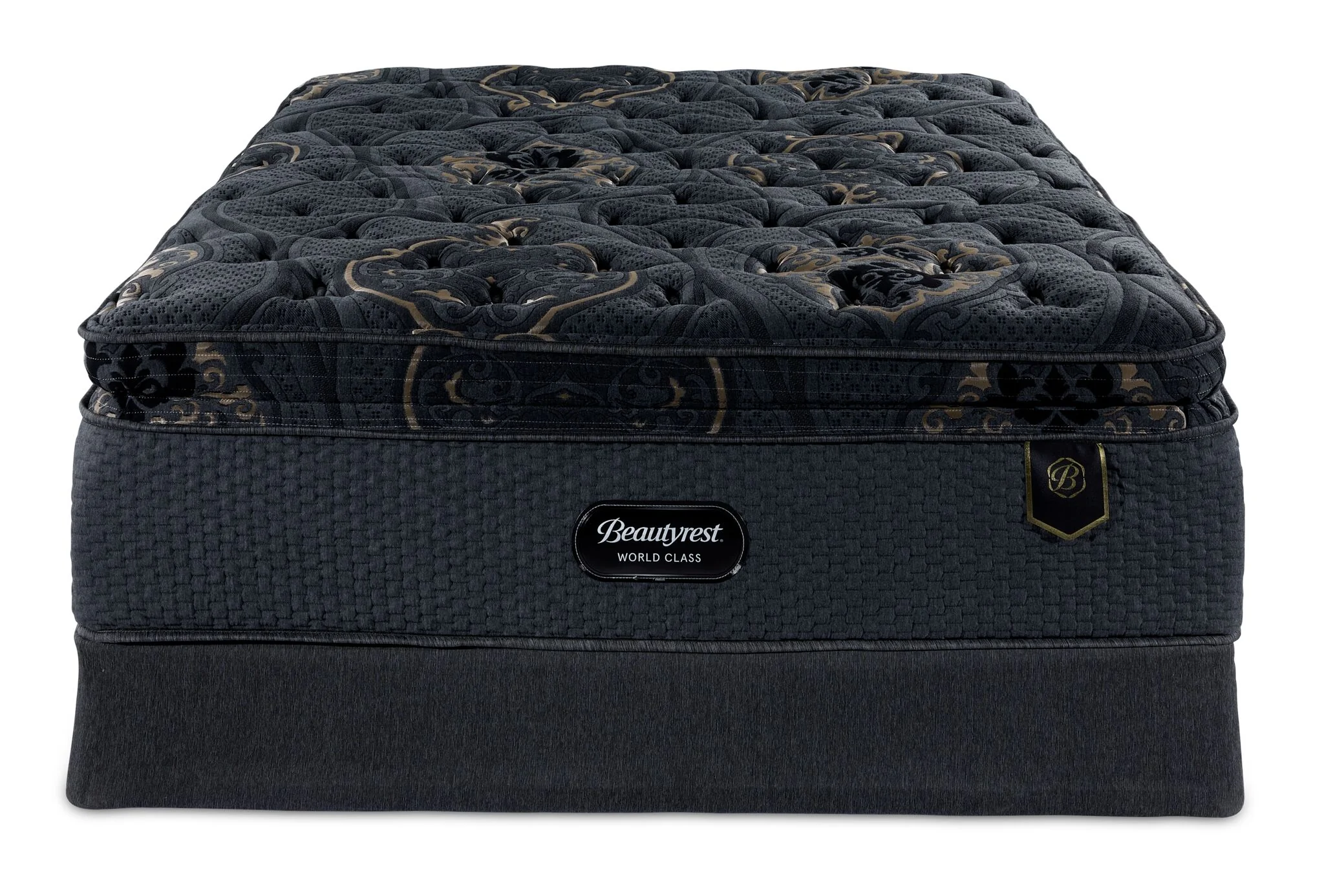 Beautyrest World Class Viscount Plush King Mattress and Split Boxspring Set - Image 2