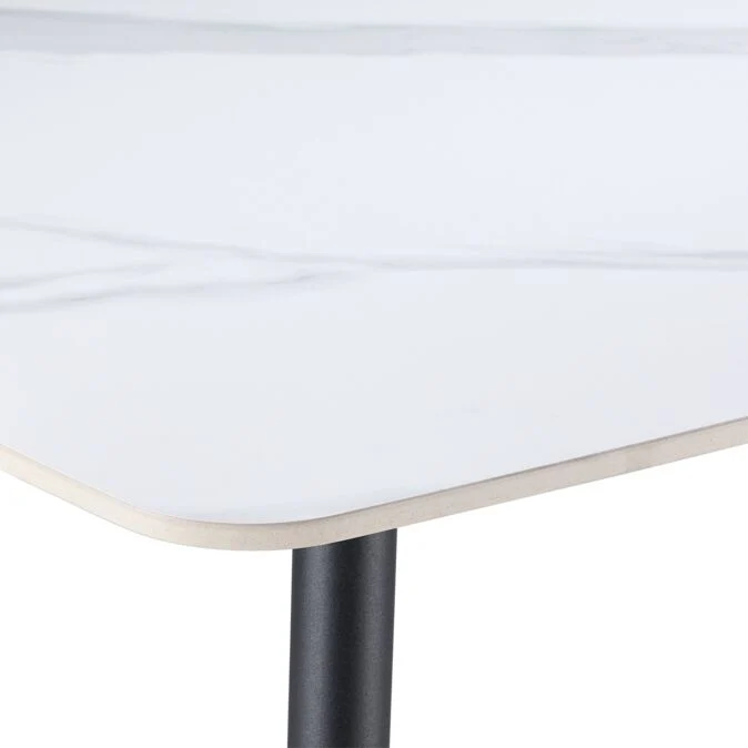 Bellmar 48" Sintered Stone Coffee Table - White - Image 3