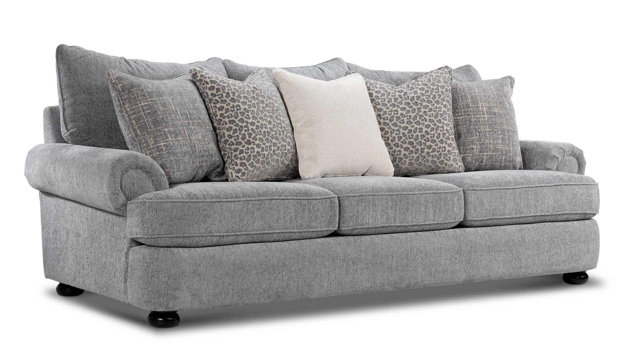 Beverly Sofa, Loveseat and Chair and a Half Set - Vangoh Grey - Image 2