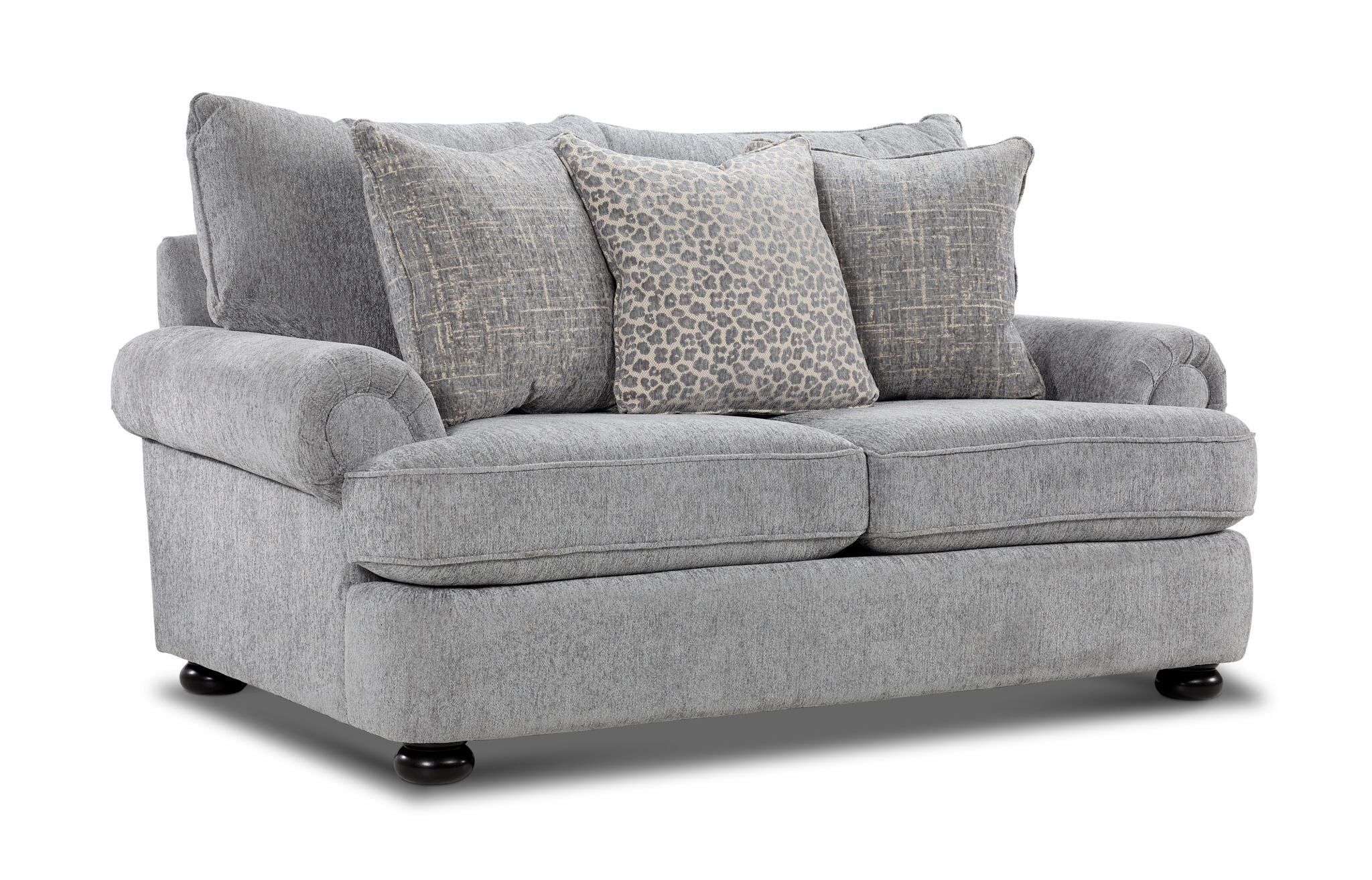 Beverly Sofa, Loveseat and Chair and a Half Set - Vangoh Grey - Image 3