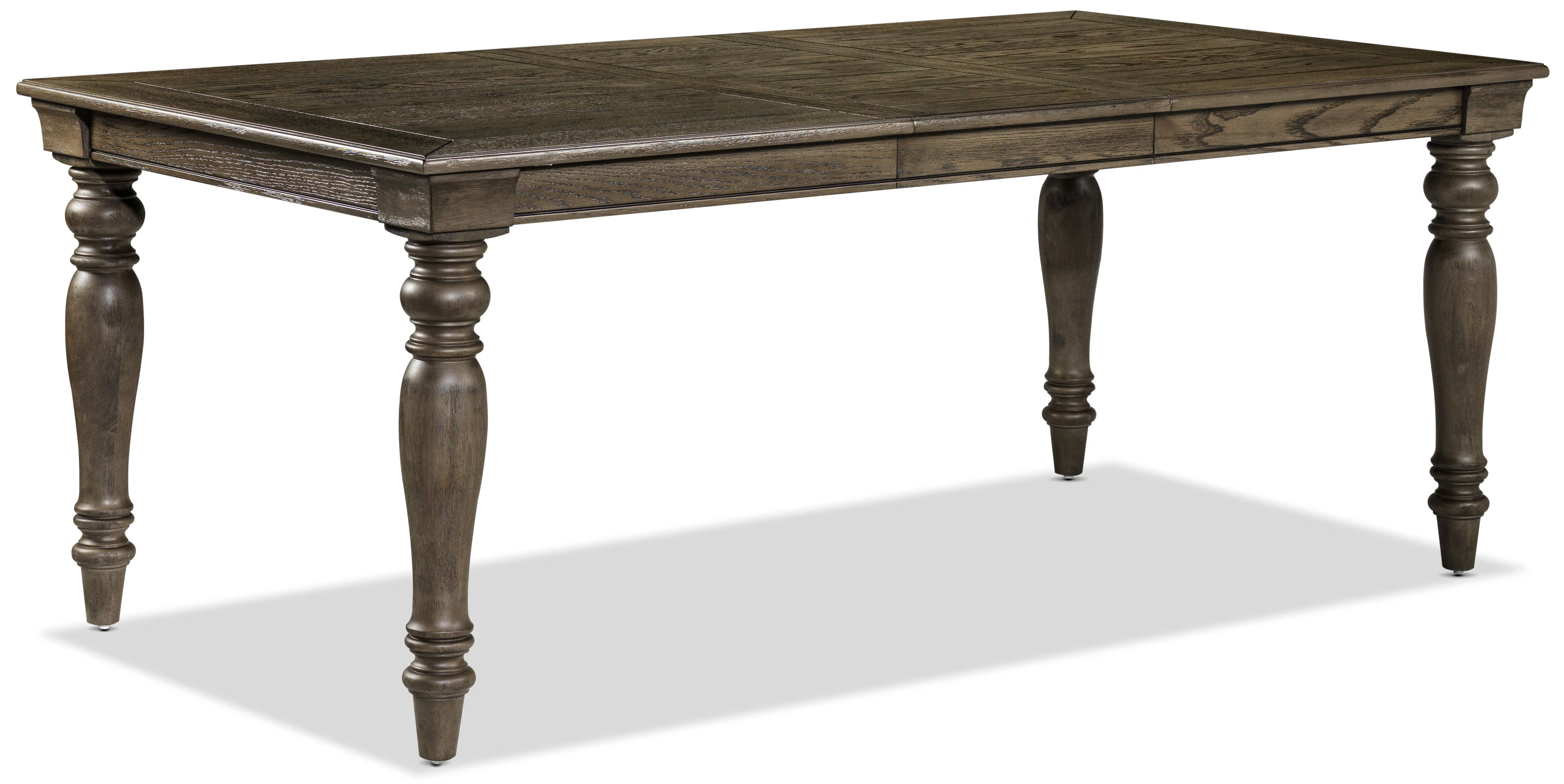 Bilboa 6-Piece Extendable Dining Set with Bench - Roasted Oak - Image 2