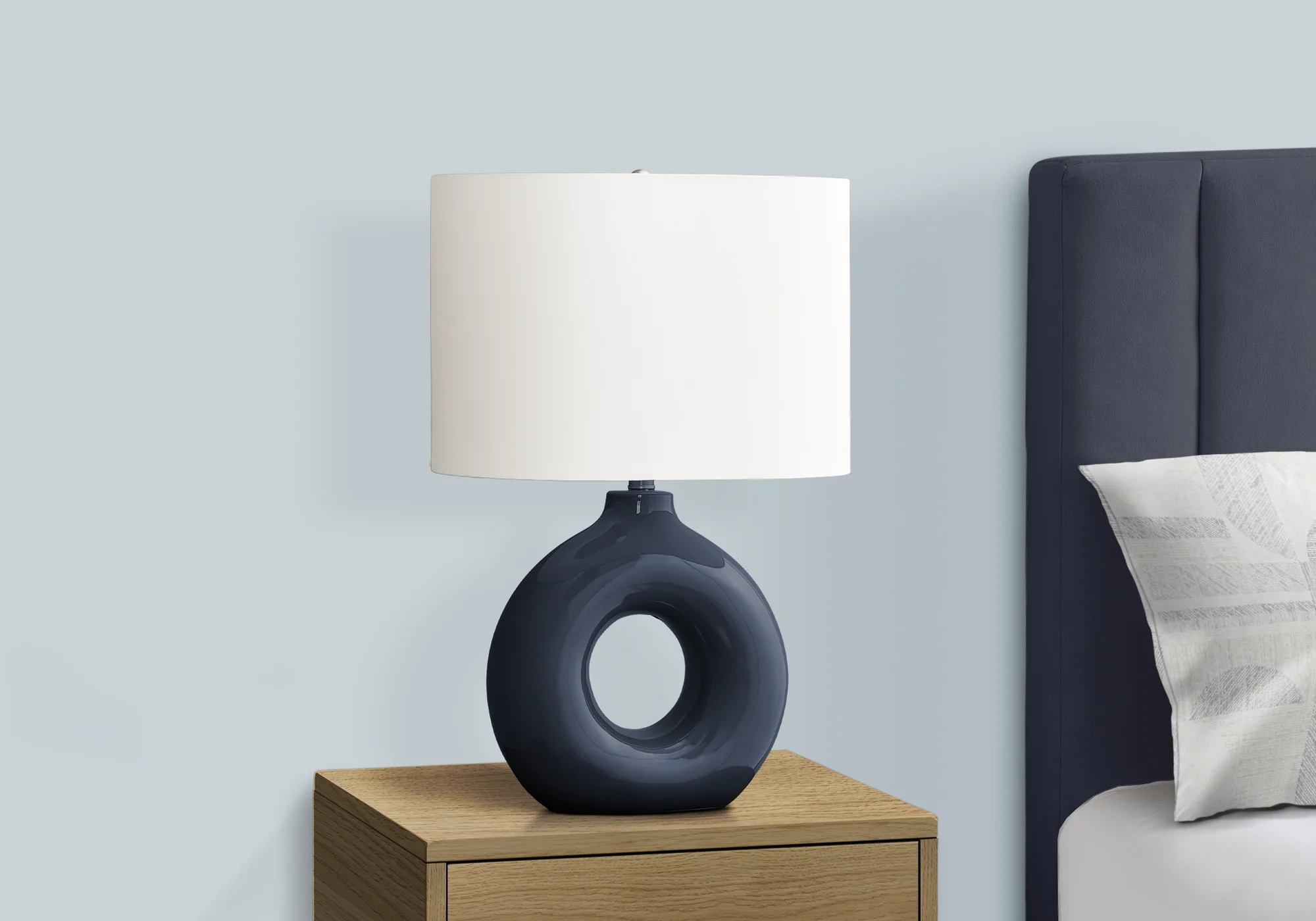 Birch Table Lamp - Blue - Image 3