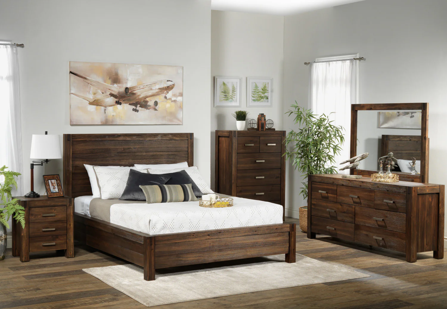 Birmingham Mirror - Dark Oak - Image 2