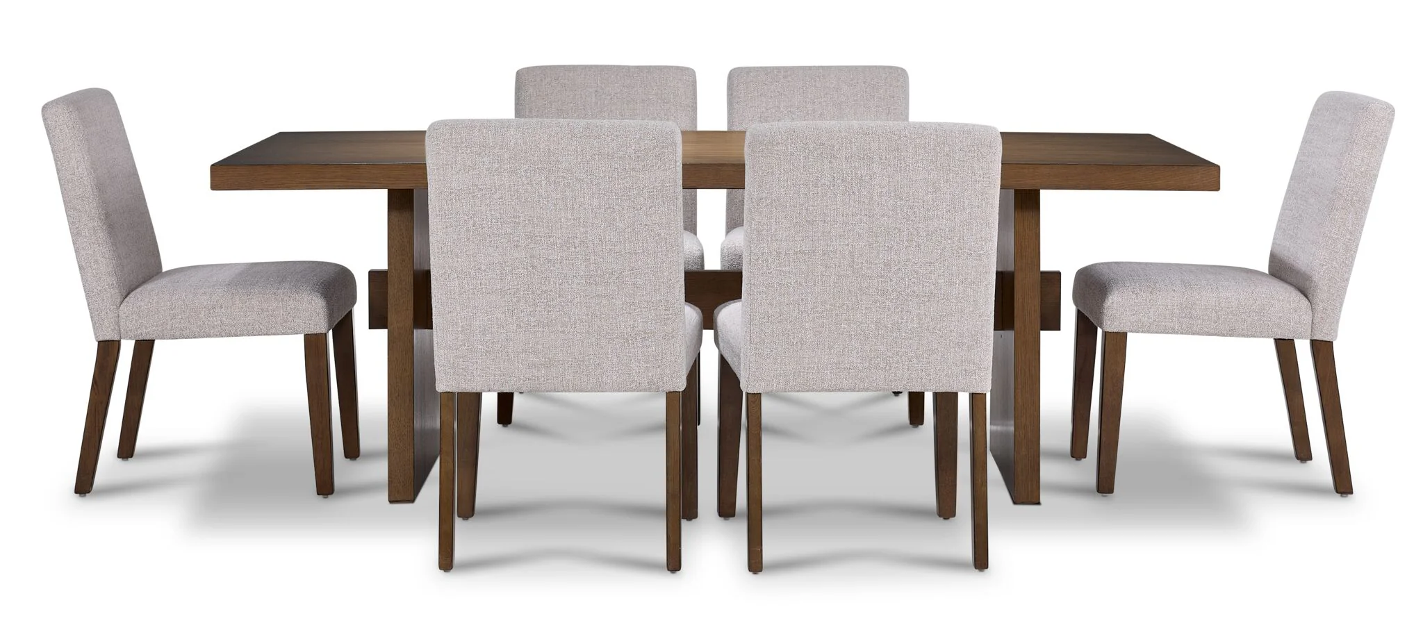 Biscotti 7-Piece Dining Set - Light Brown - Image 3
