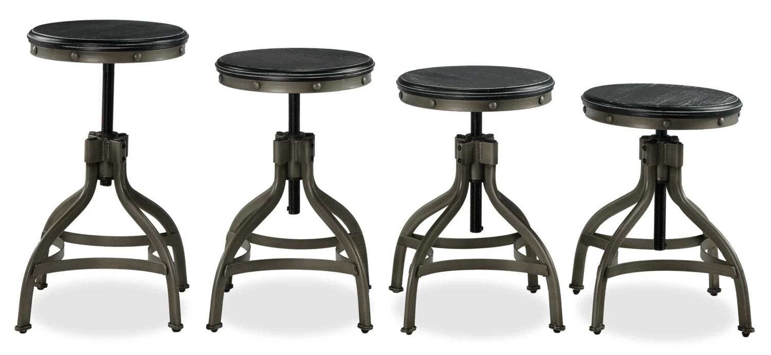 Blake Stool - Grey - Image 3