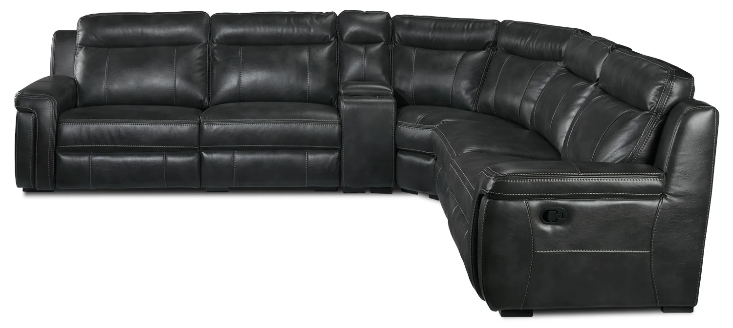 Bolero 6-Piece Reclining Sectional - Grey - Image 3