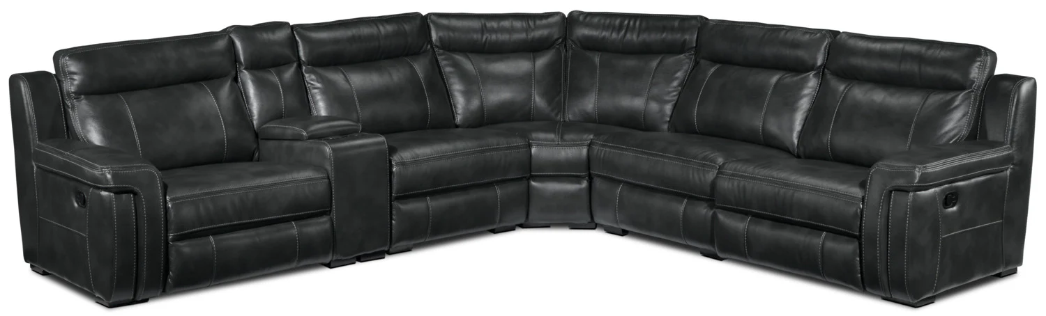 Bolero 6-Piece Reclining Sectional - Grey - Image 5