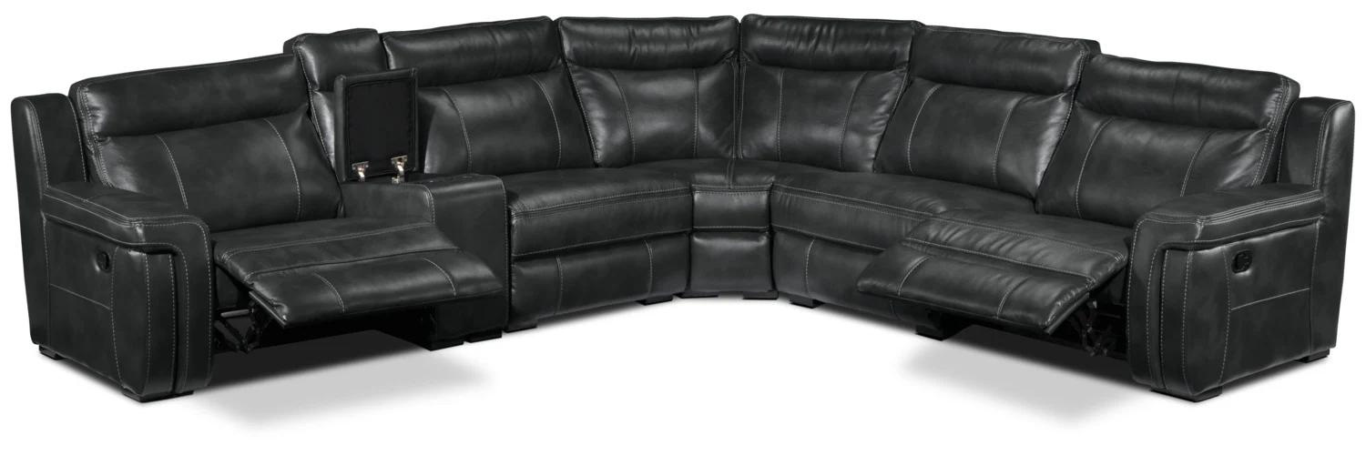 Bolero 6-Piece Reclining Sectional - Grey - Image 6
