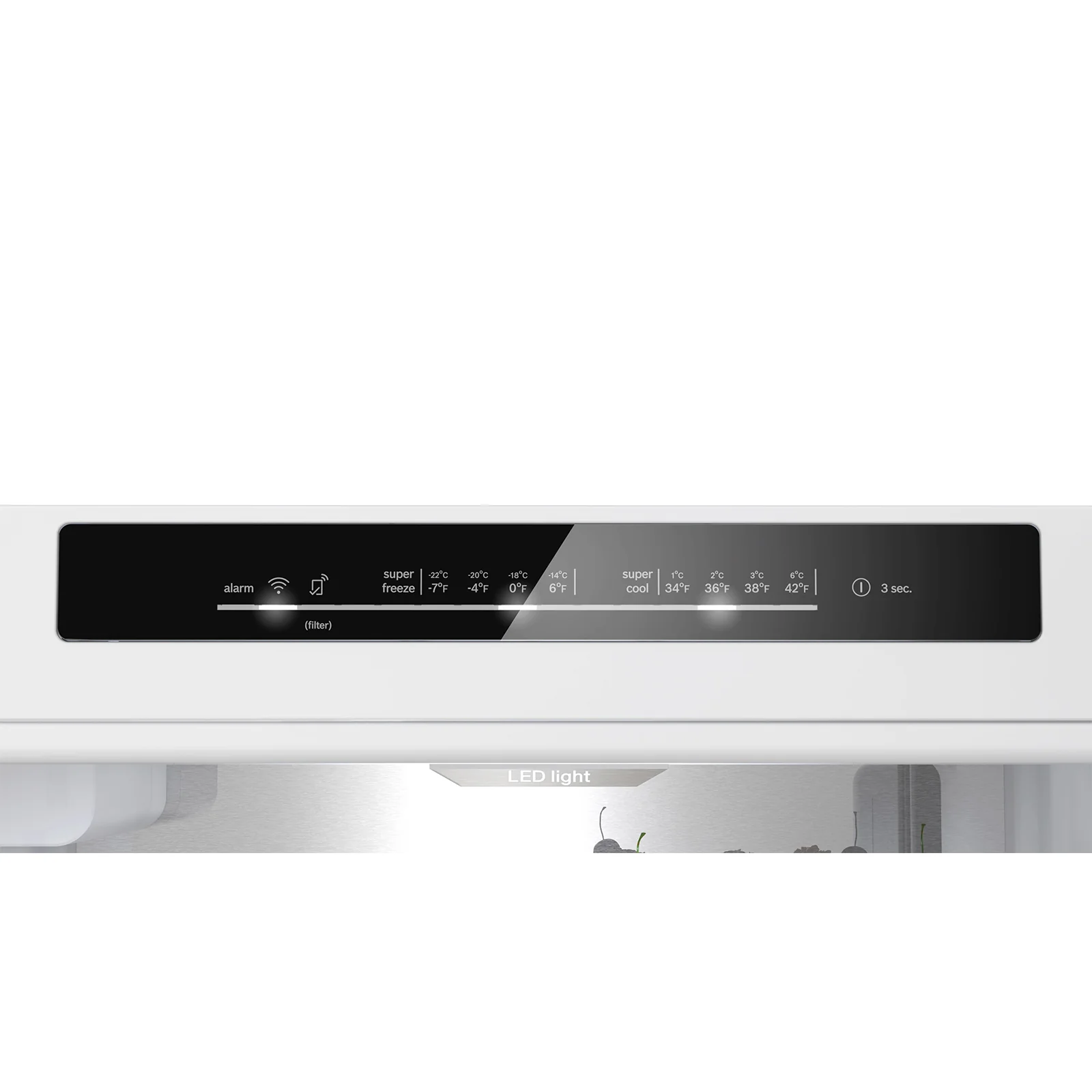 Bosch 24" 12.8 Cu. Ft. Black Glass Smart Counter-Depth-Bottom Freezer Refrigerator with Home Connect - B24CB80ESB - Image 7