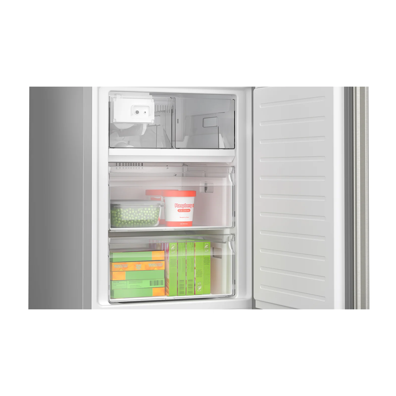 Bosch 24" 12.8 Cu. Ft. Stainless Steel Smart Counter-Depth Bottom-Freezer Refrigerator with Home Connect  - B24CB80ESS - Image 5