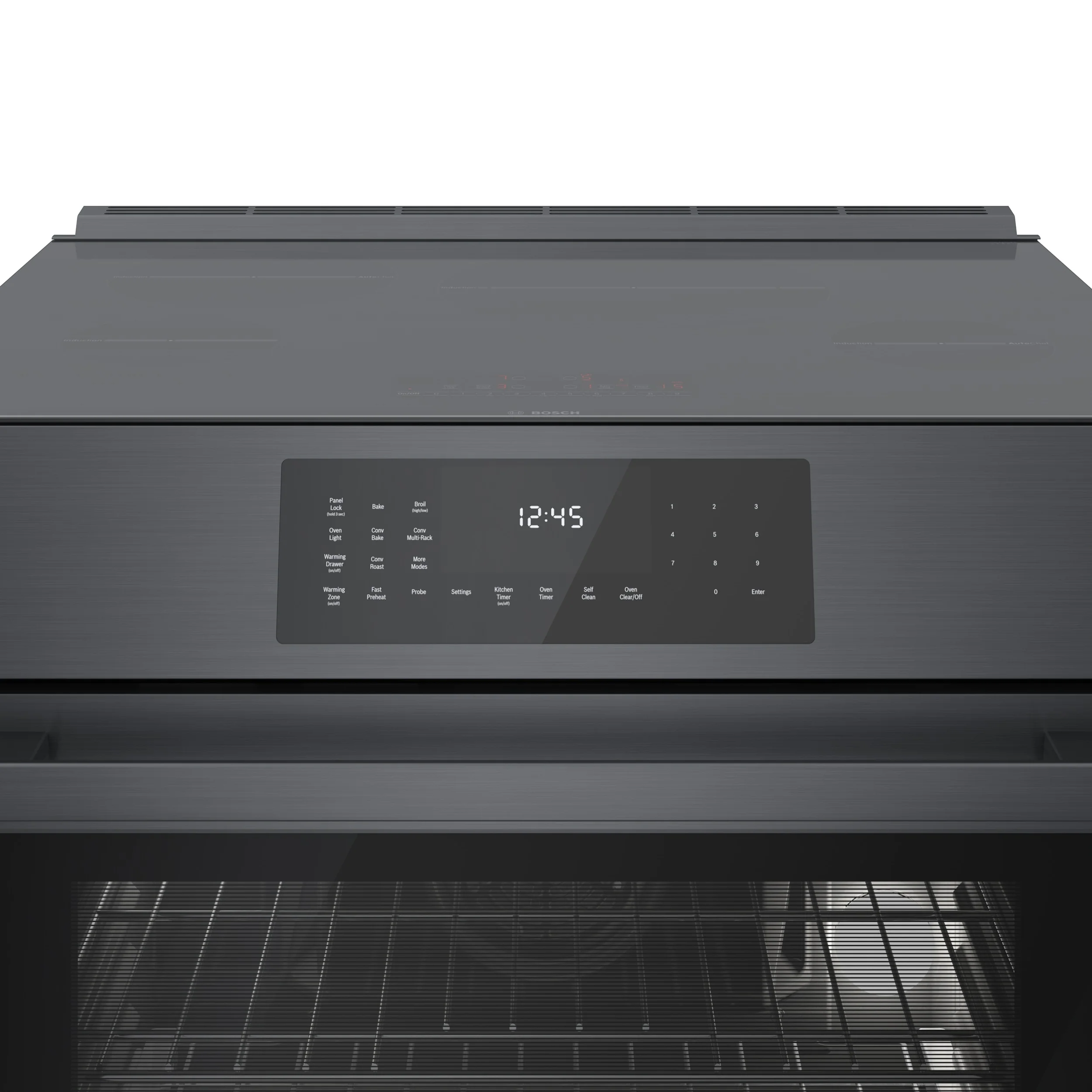 Bosch 30" Black Stainless Steel Induction Slide-In Range - HII8046C - Image 2