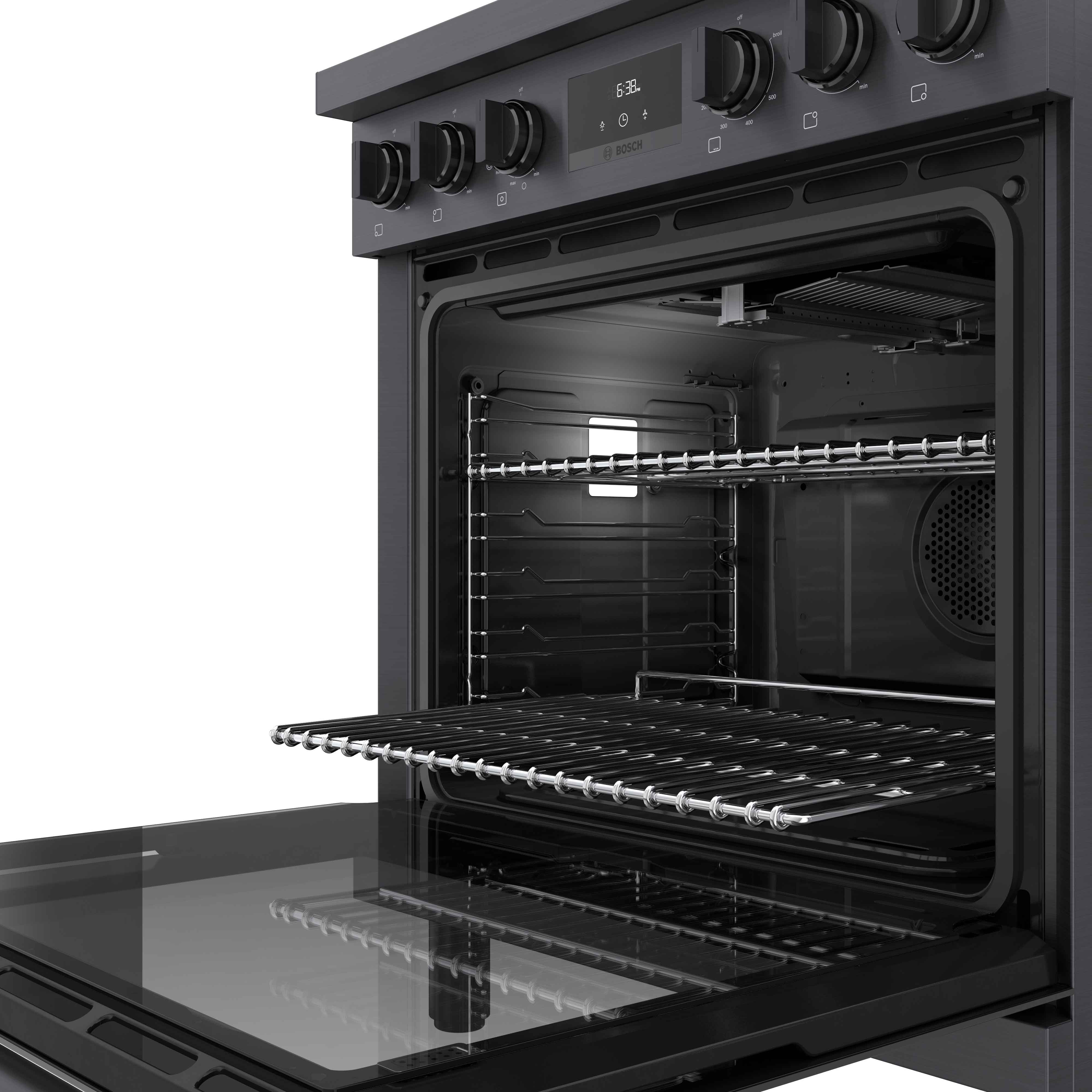 Bosch 30" Industrial Style Gas Range Black Stainless Steel - HGS8045UC - Image 3