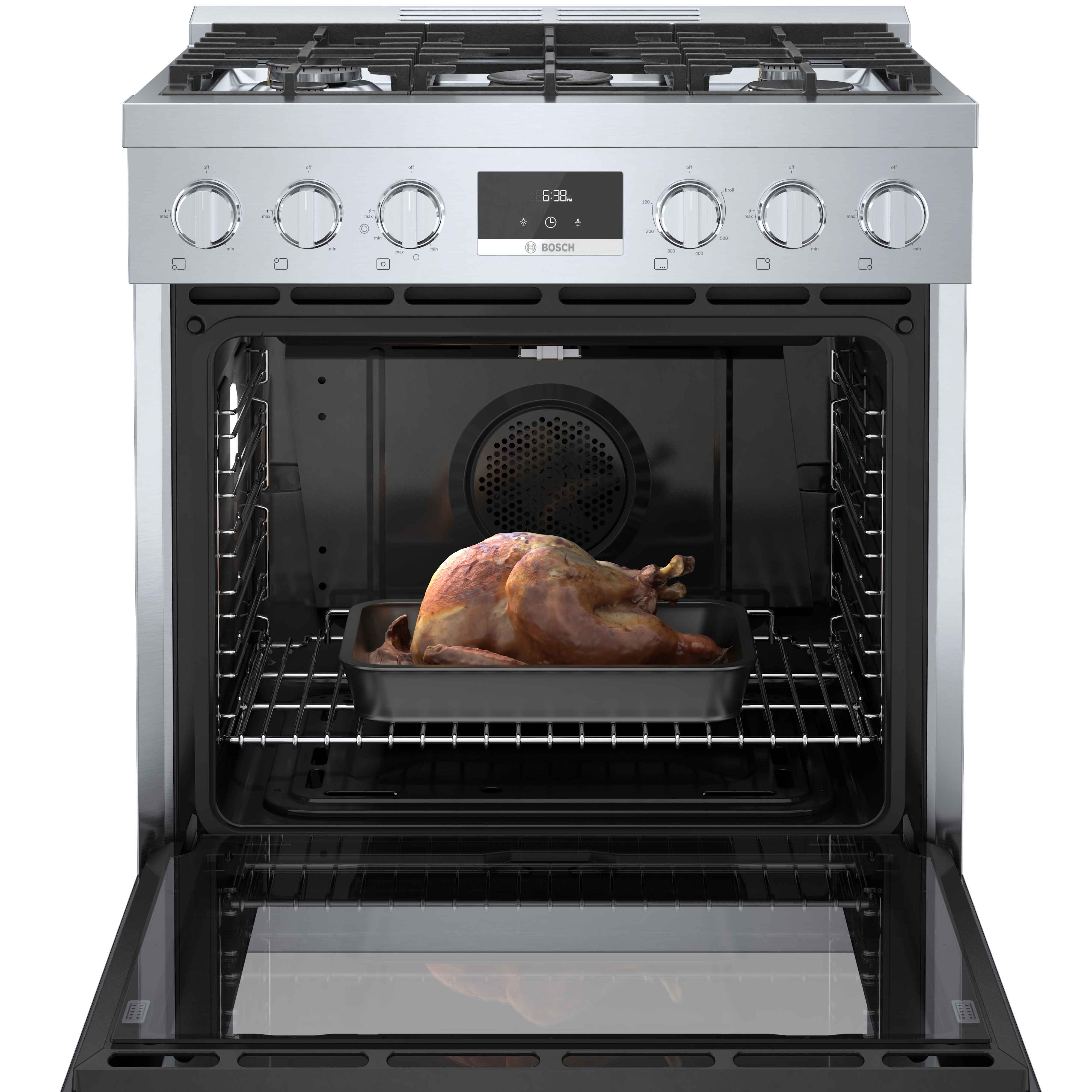 Bosch 30" Industrial Style Gas Range Stainless Steel - HGS8055UC - Image 5