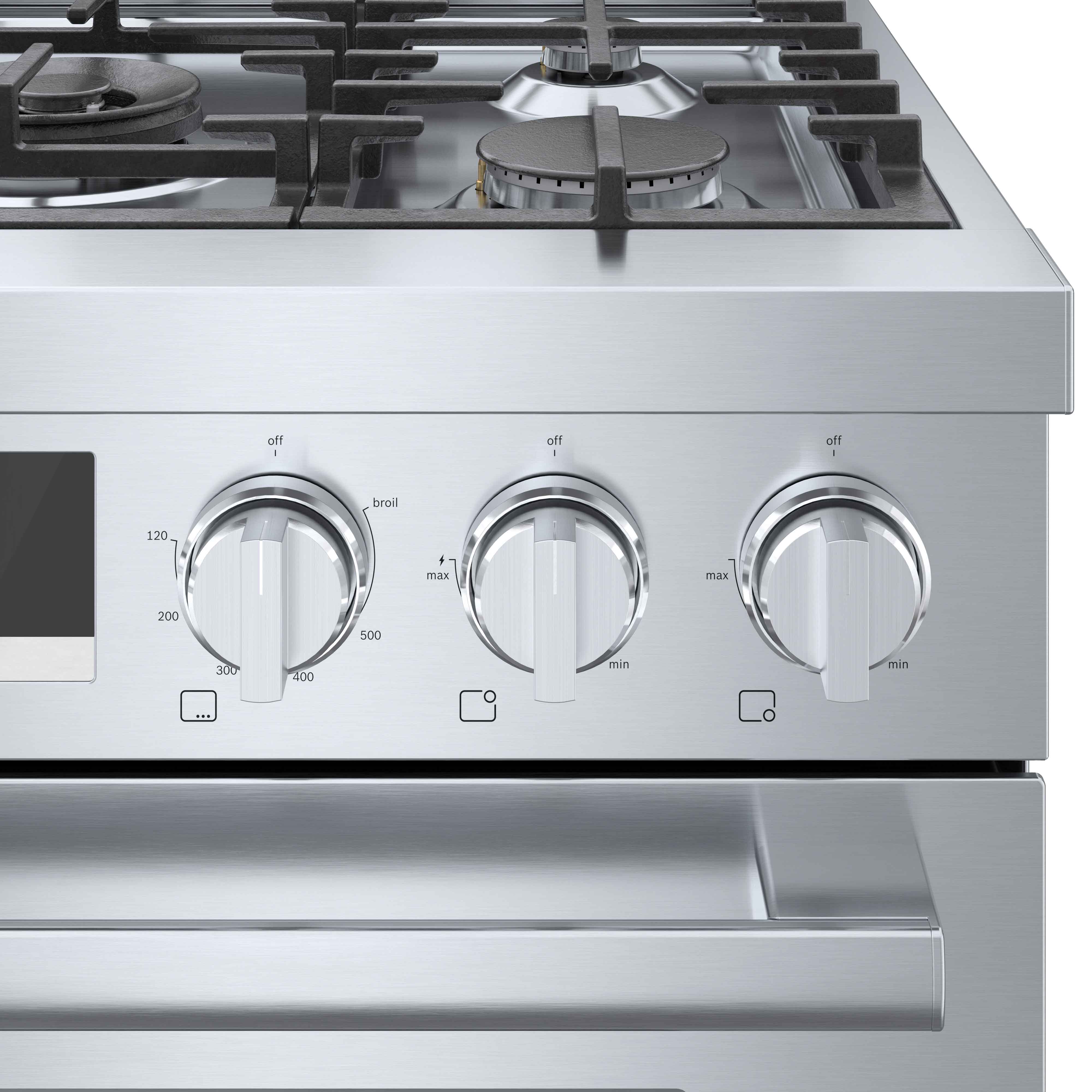 Bosch 30" Industrial Style Gas Range Stainless Steel - HGS8055UC - Image 6